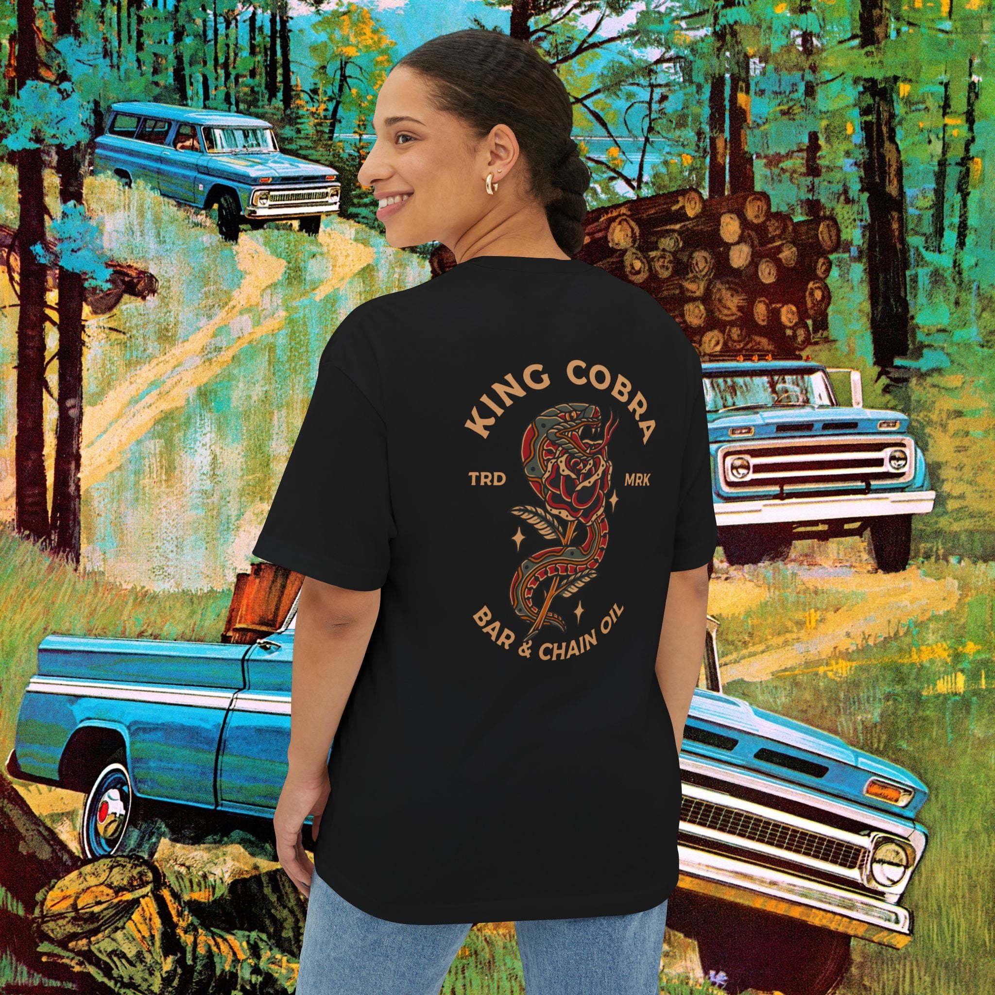 King Cobra Unisex Oversized Boxy Tee