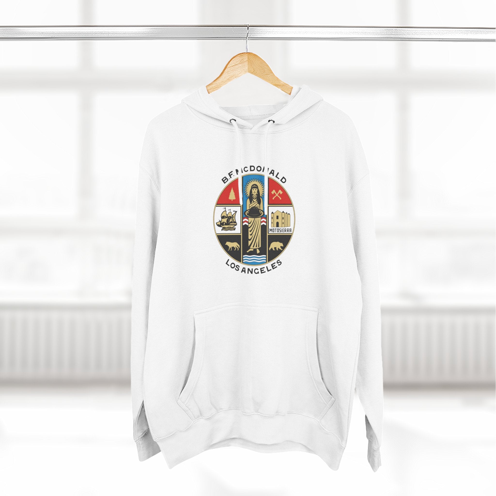 The Aluminum, B.F. Mac Three-Panel Fleece Hoodie