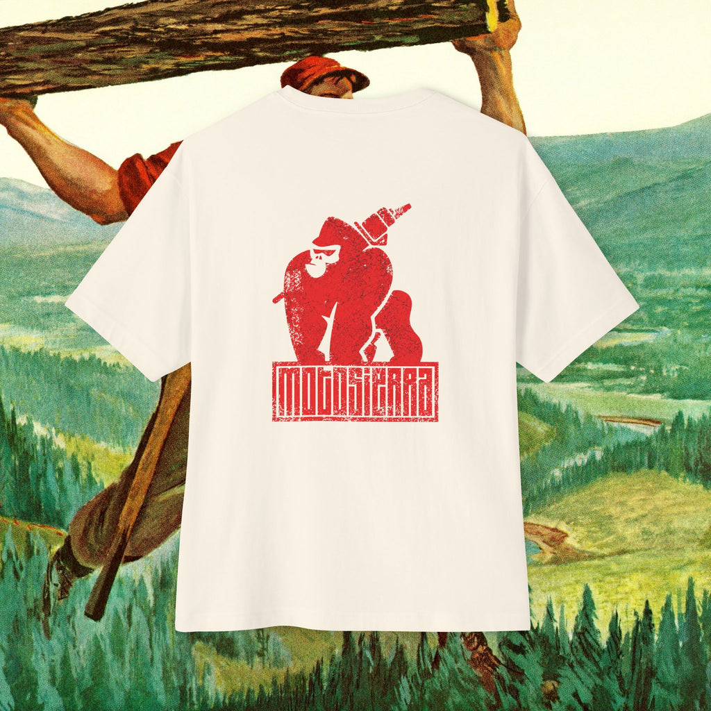 Skilled Labor Red Unisex Oversized Boxy Tee