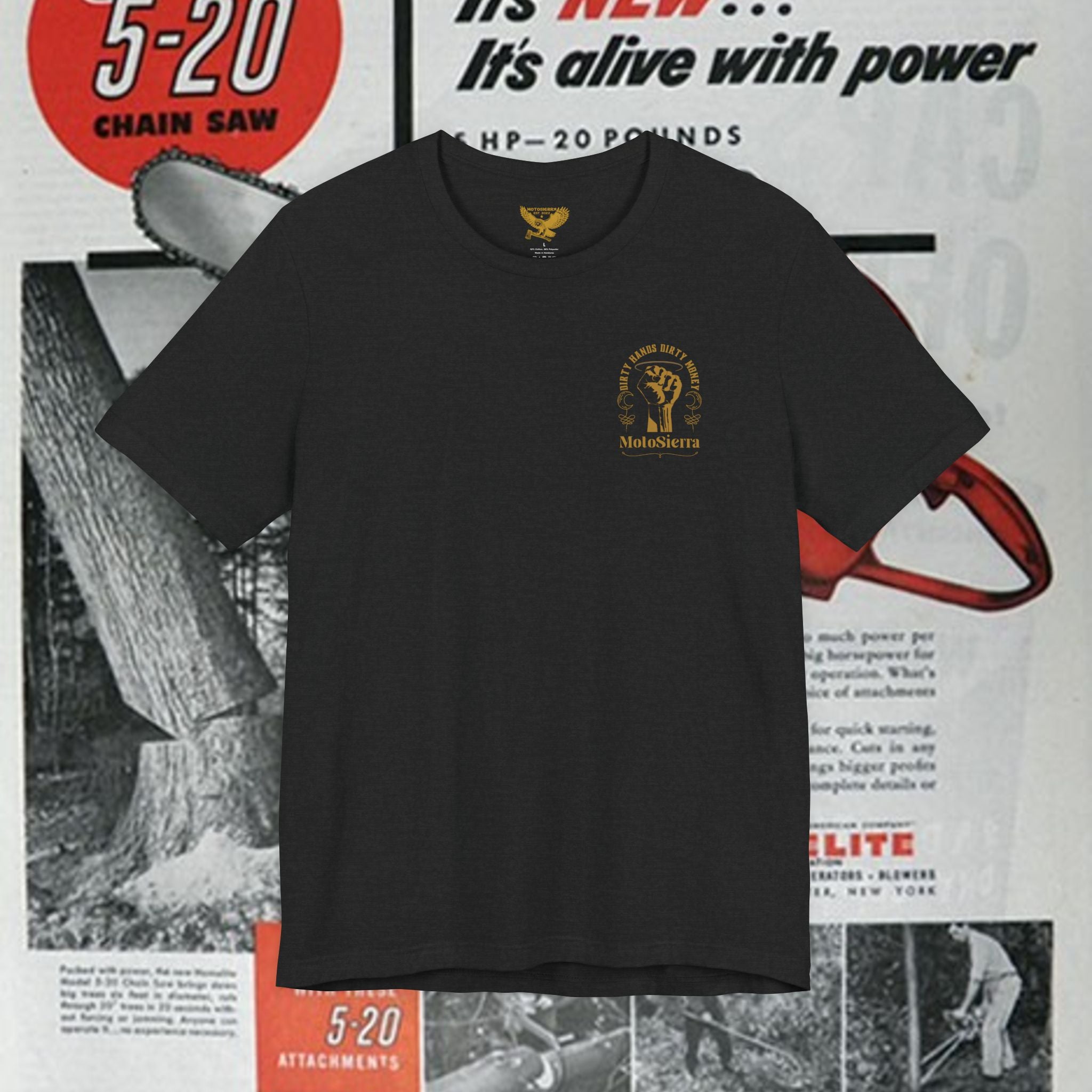 Dirty Hands Unisex Jersey Short Sleeve Tee
