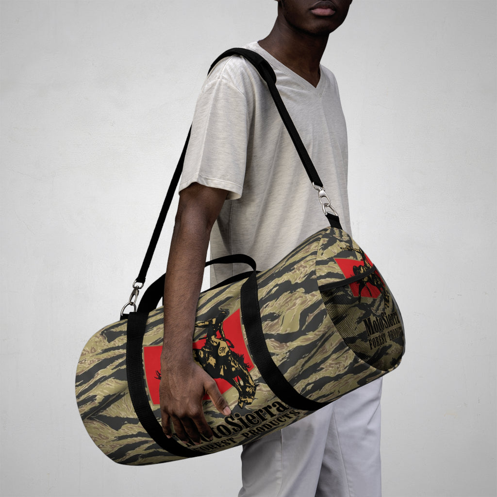 Gold Tiger Cowboy Logo Motosierra Adventure Duffel Bag