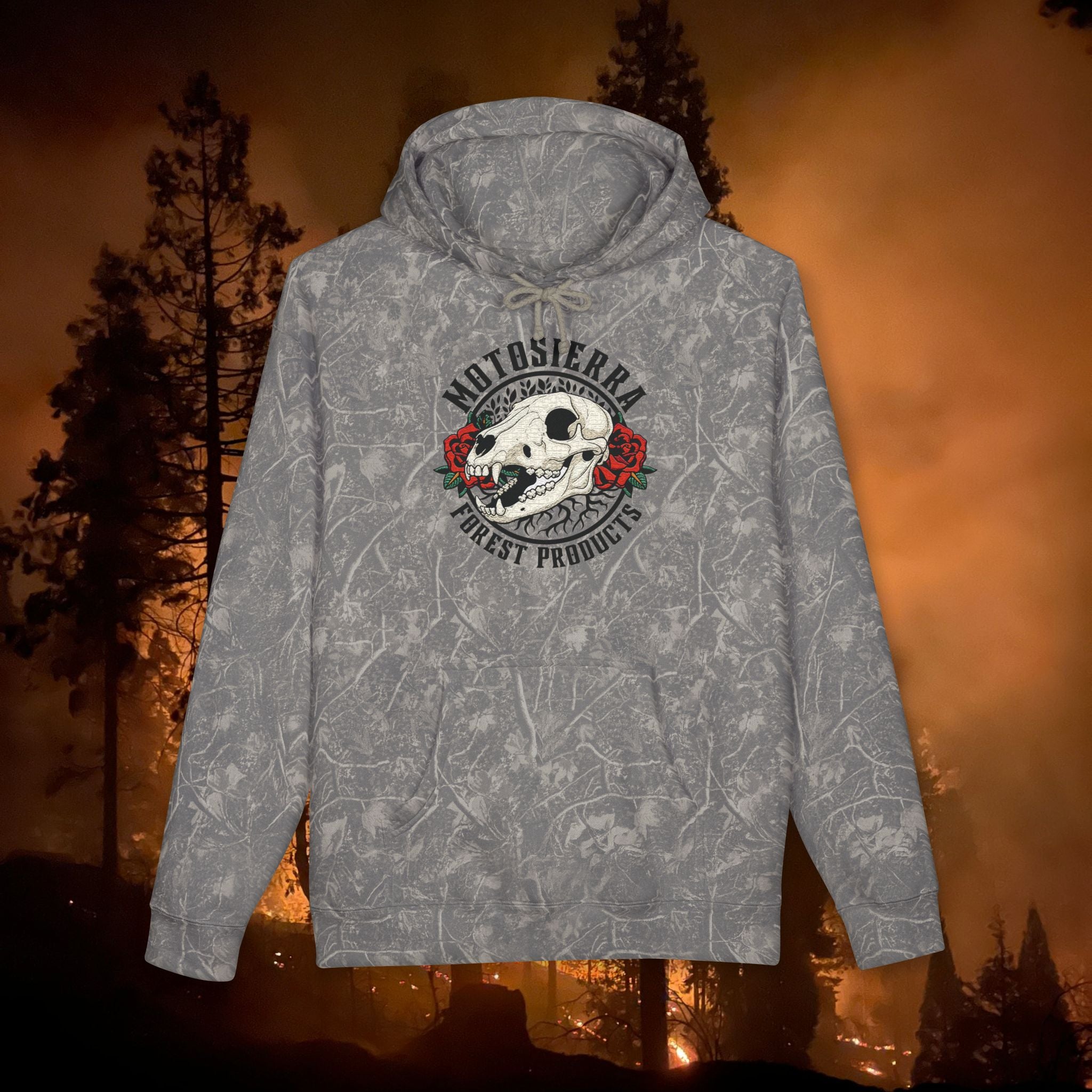 Deadwood Bear Skull Logo Unisex Heavyweight Hooded Sweatshirt