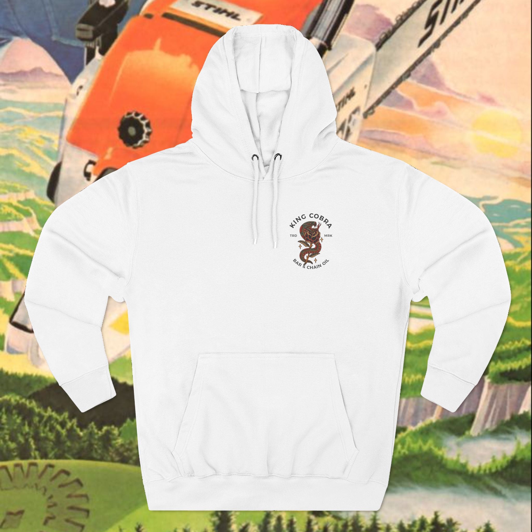 King Cobra Three-Panel Fleece Hoodie