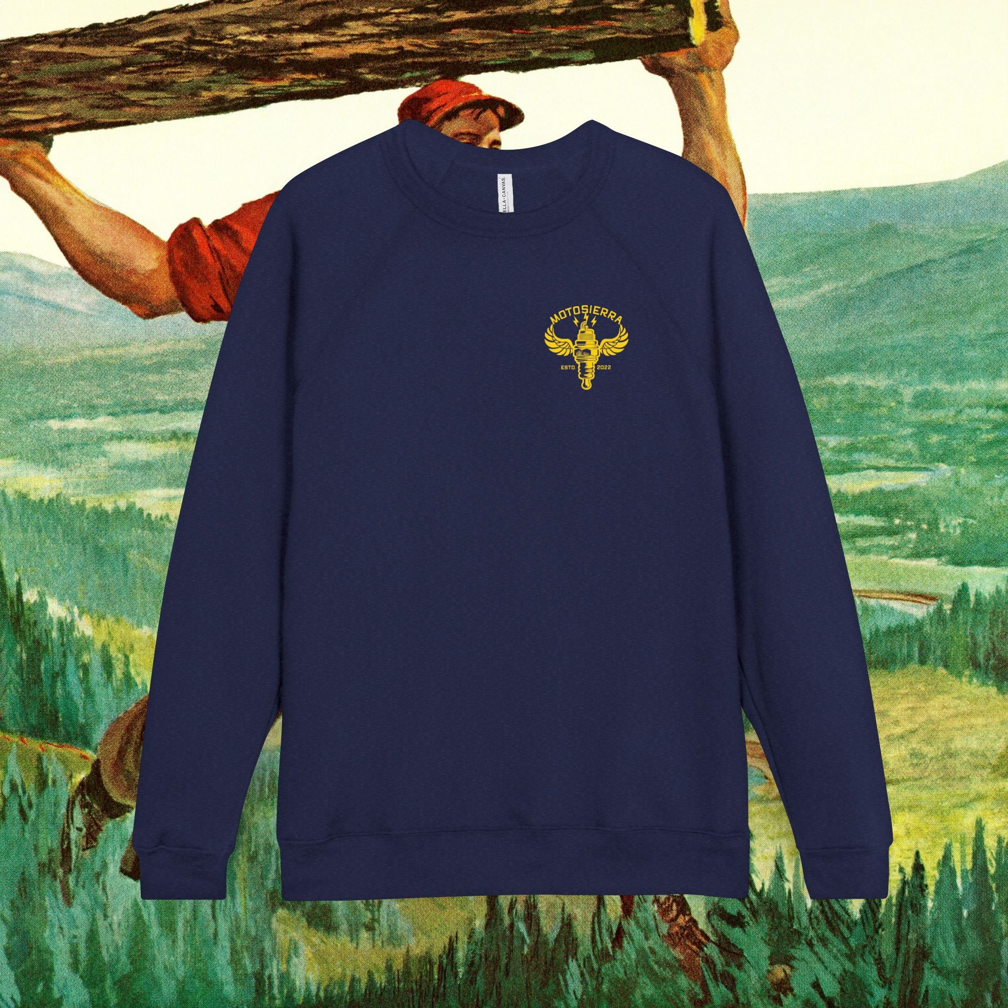 NGK Unisex Sponge Fleece Raglan Sweatshirt