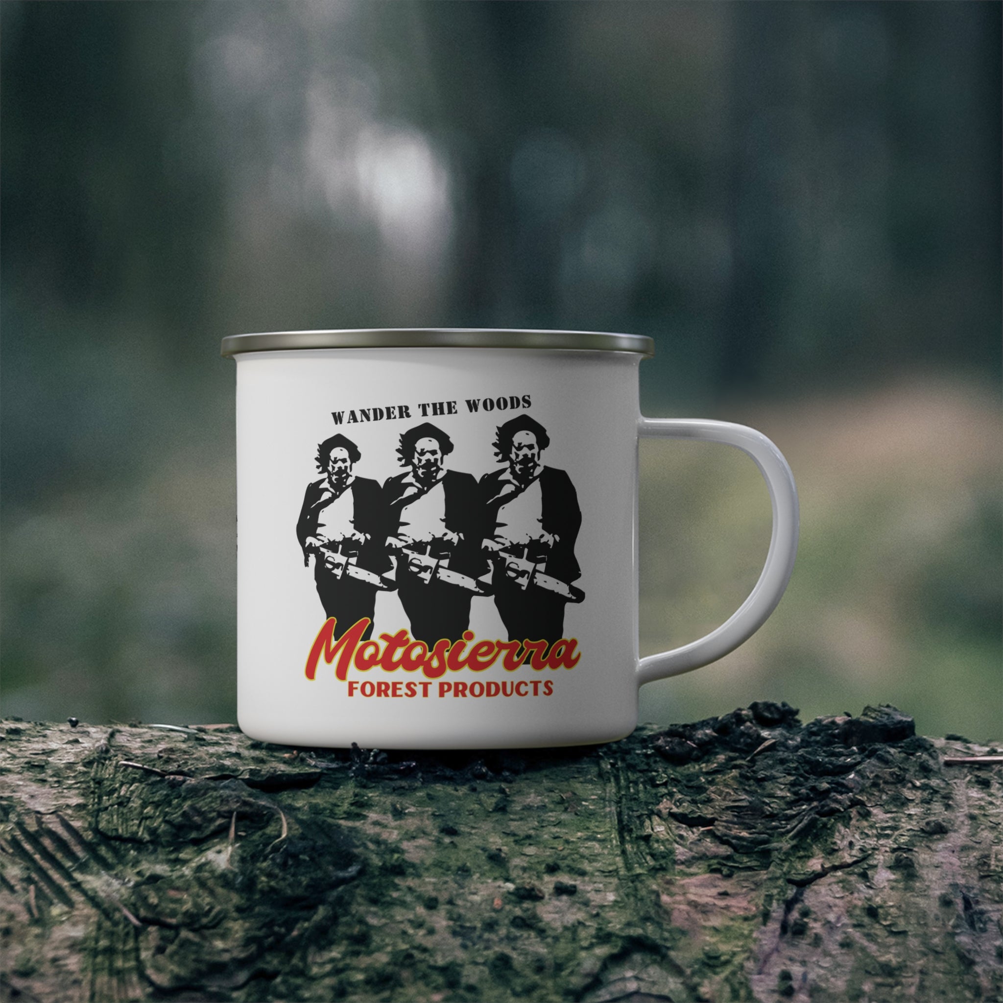 Skill Set Enamel Camping Mug, Ideal for Outdoor Adventures, Perfect for Campers & Nature Lovers, Gift for Nature Enthusiasts