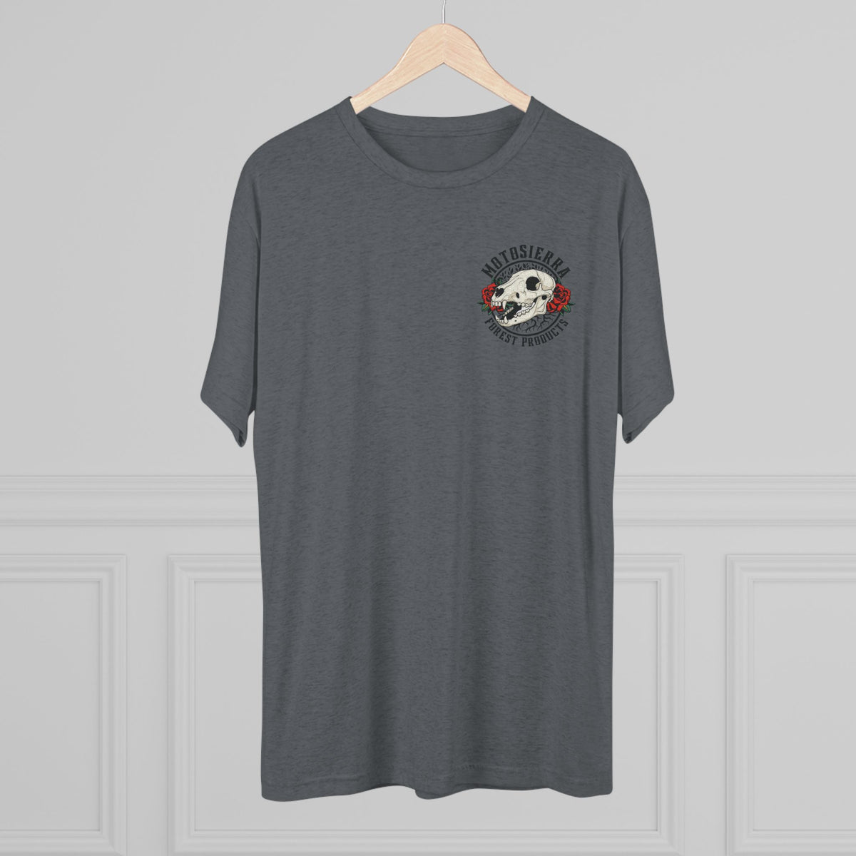 Bear Skull Tri-Blend Crew Tee