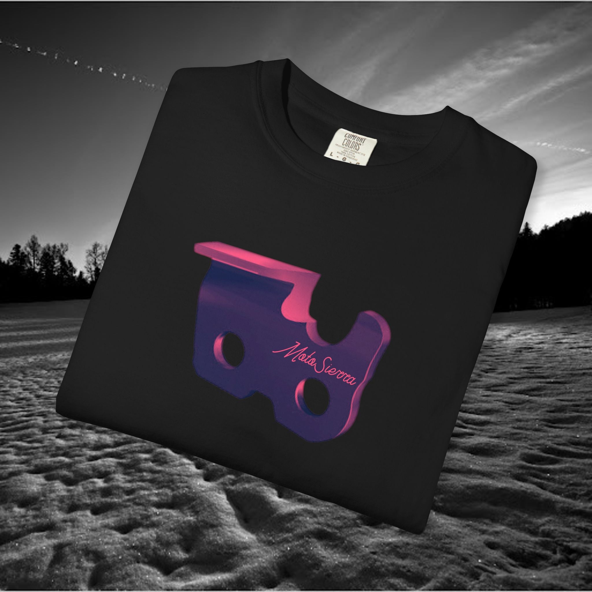 Cutter Garment-Dyed T-Shirt with Artistic Print, Casual Wear, Unique Gift, Streetwear, Graphic Tee, All-Occasion Style