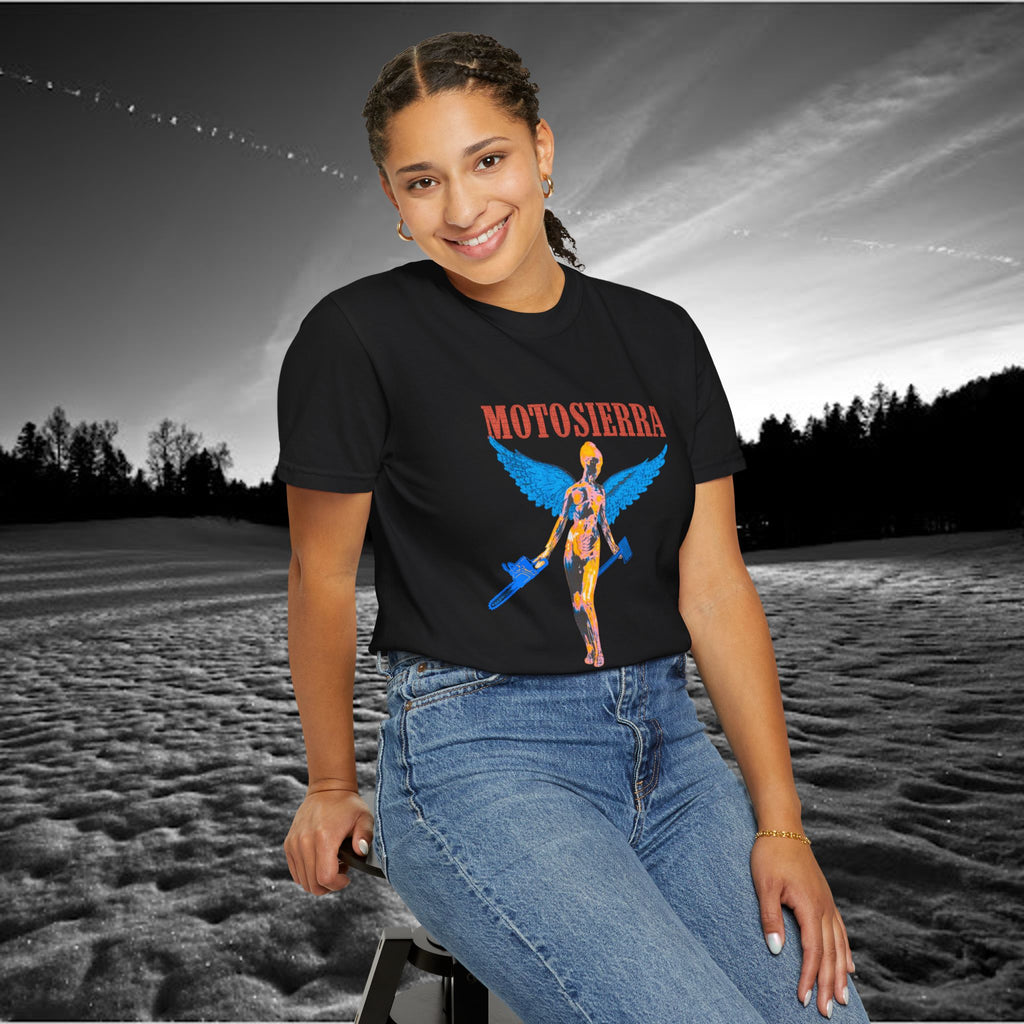 Aberdeen Garment-Dyed T-Shirt with Artistic Print, Casual Wear, Unique Gift, Graphic Tee
