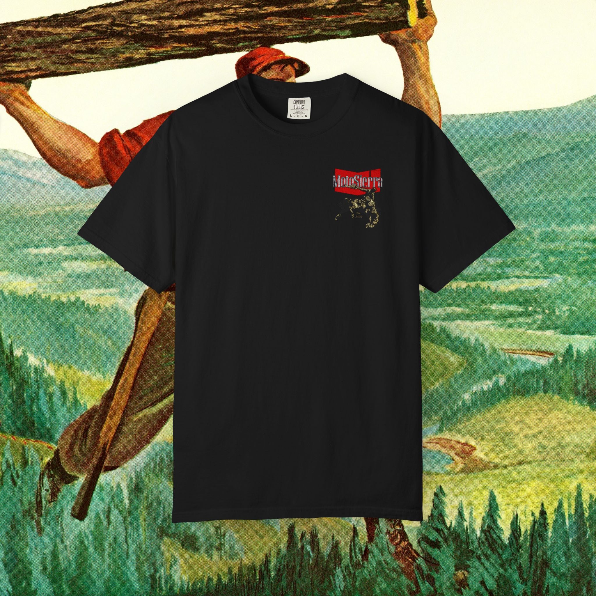 Warped Logo Unisex Garment-Dyed T-shirt