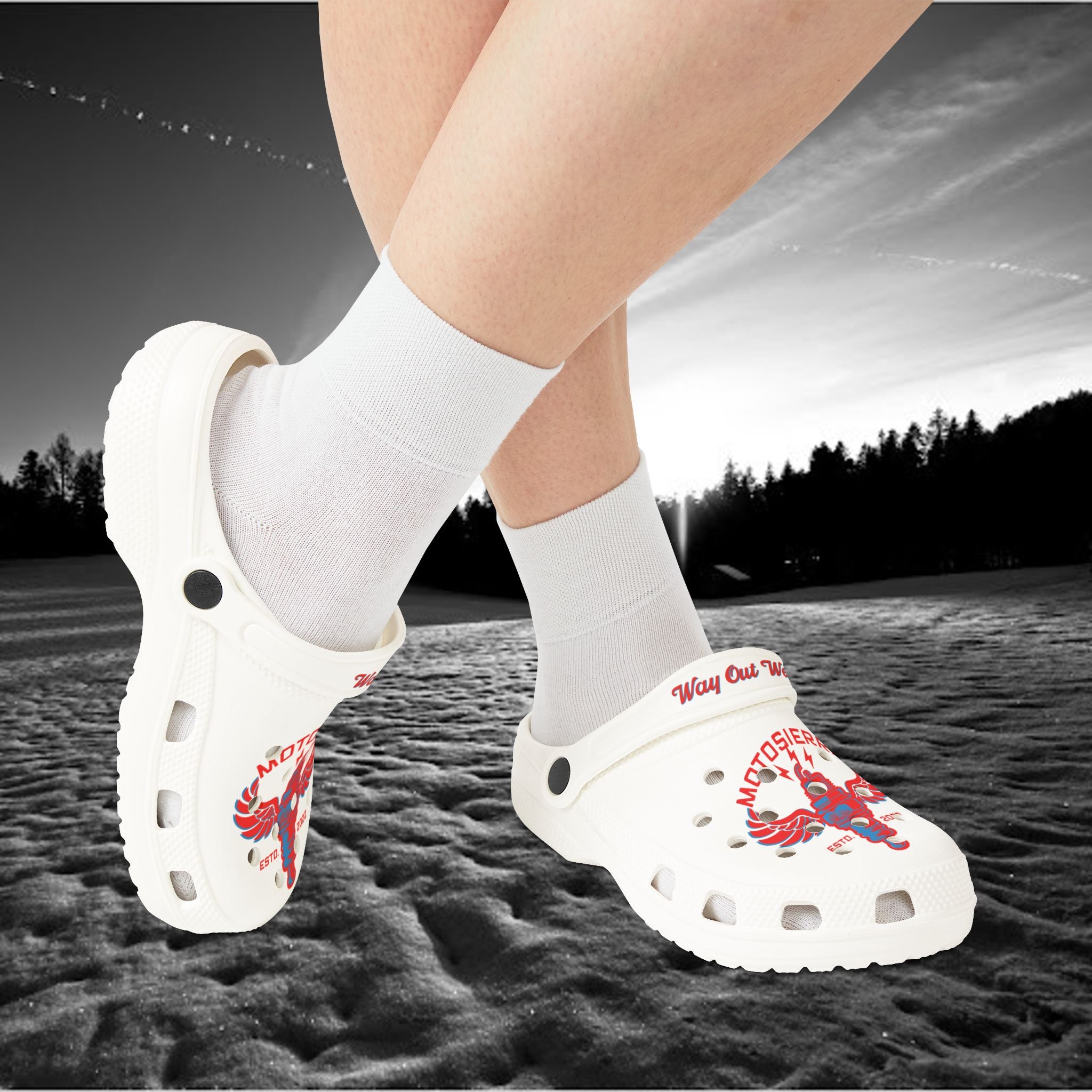 Motosierra Logo Foam Rubber Shoes