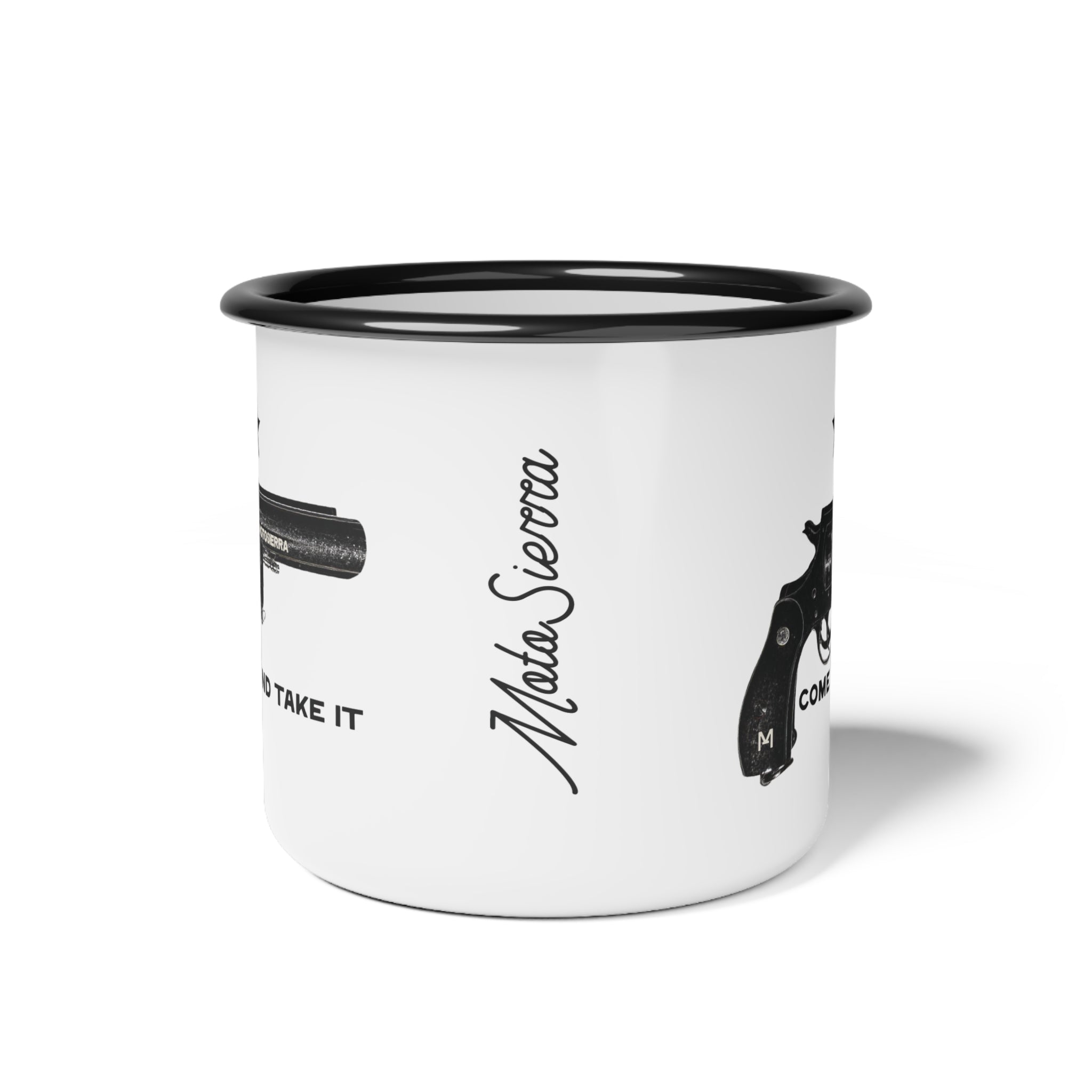 Come And Take It Enamel Camp Cup