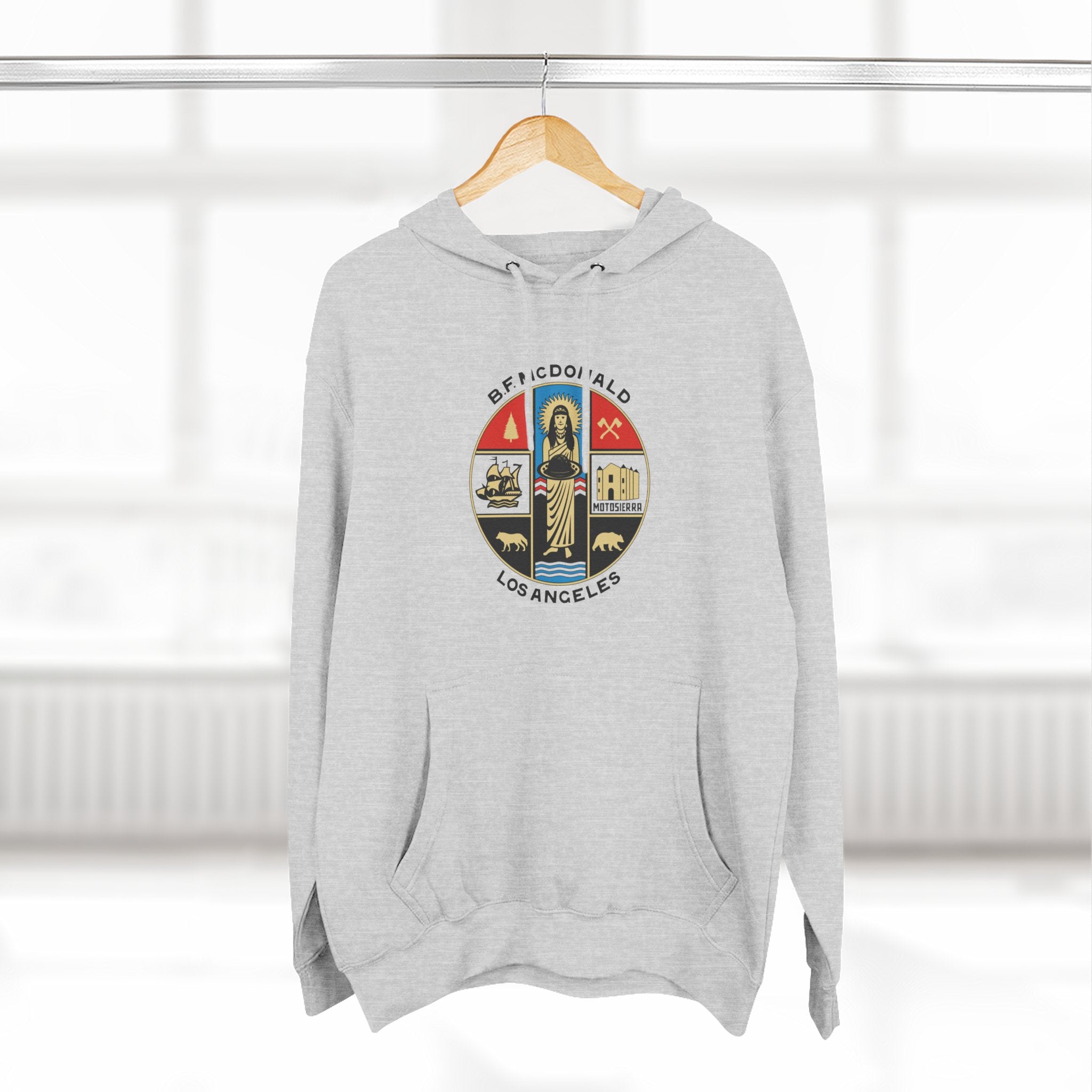 The Aluminum, B.F. Mac Three-Panel Fleece Hoodie