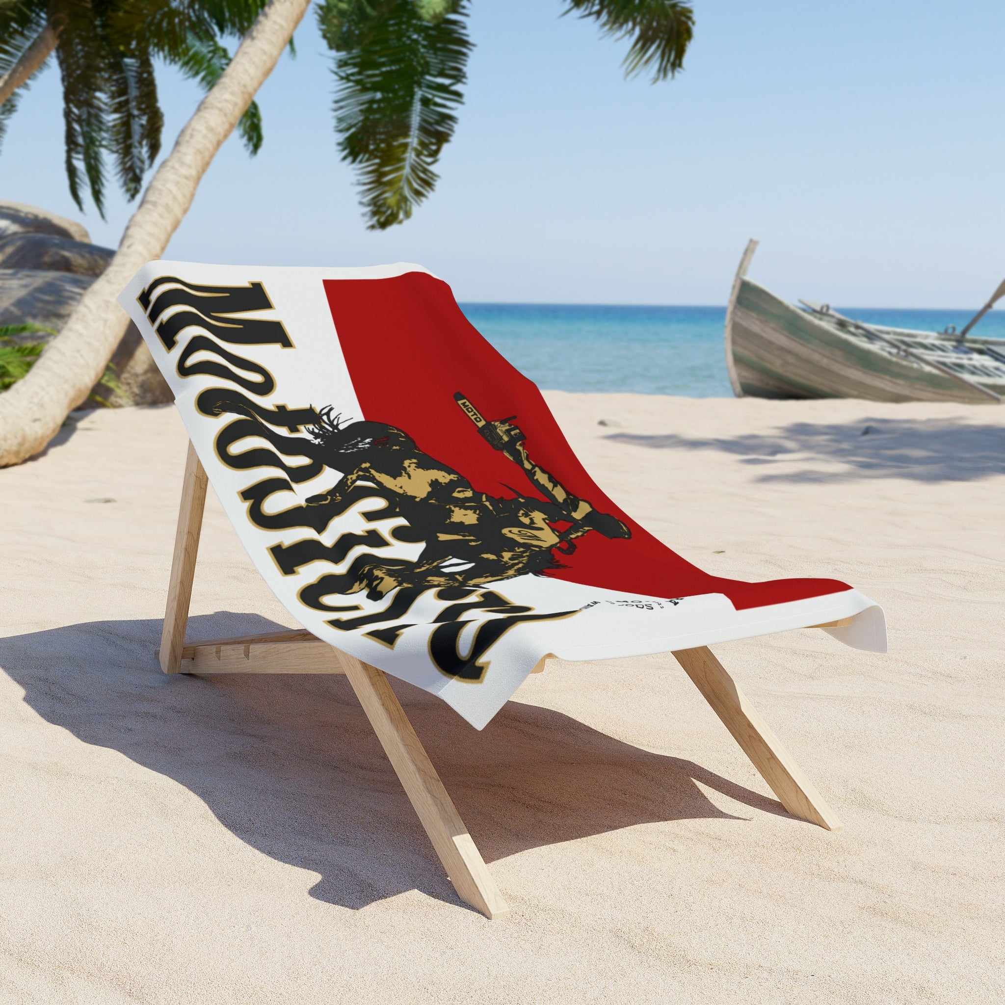 MotoSierra Cowboy Beach Towel