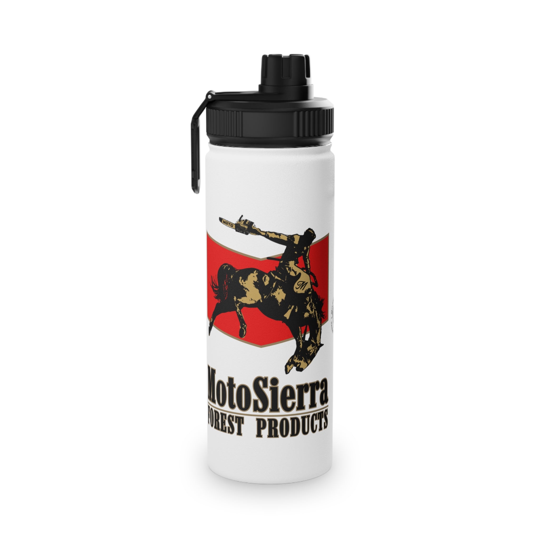 MotoSierra Stainless Steel Water Bottle, Sports Lid, Gym Hydration, Outdoor Adventure, Travel Companion,