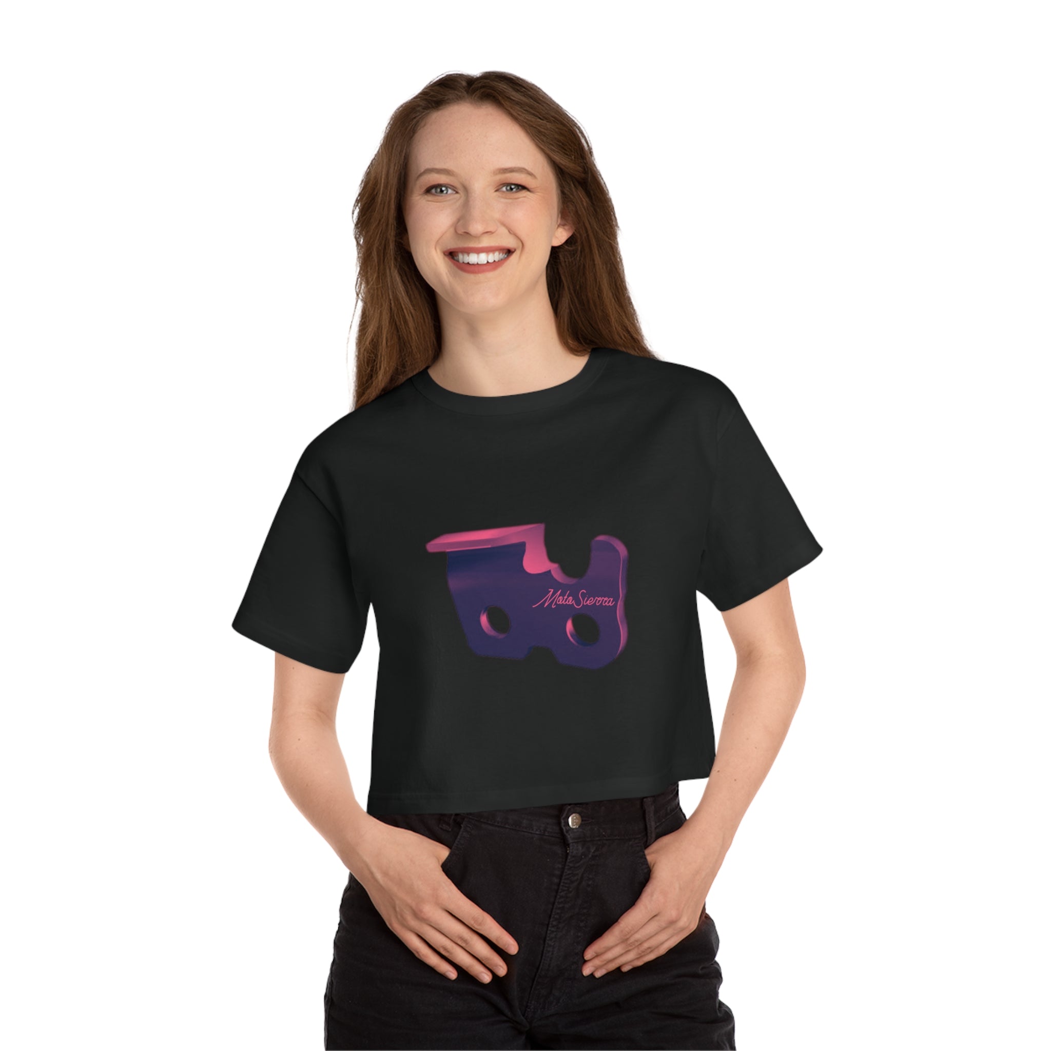 Cutter Champion Women's Heritage Cropped T-Shirt - Motosierra Forest Products Tee