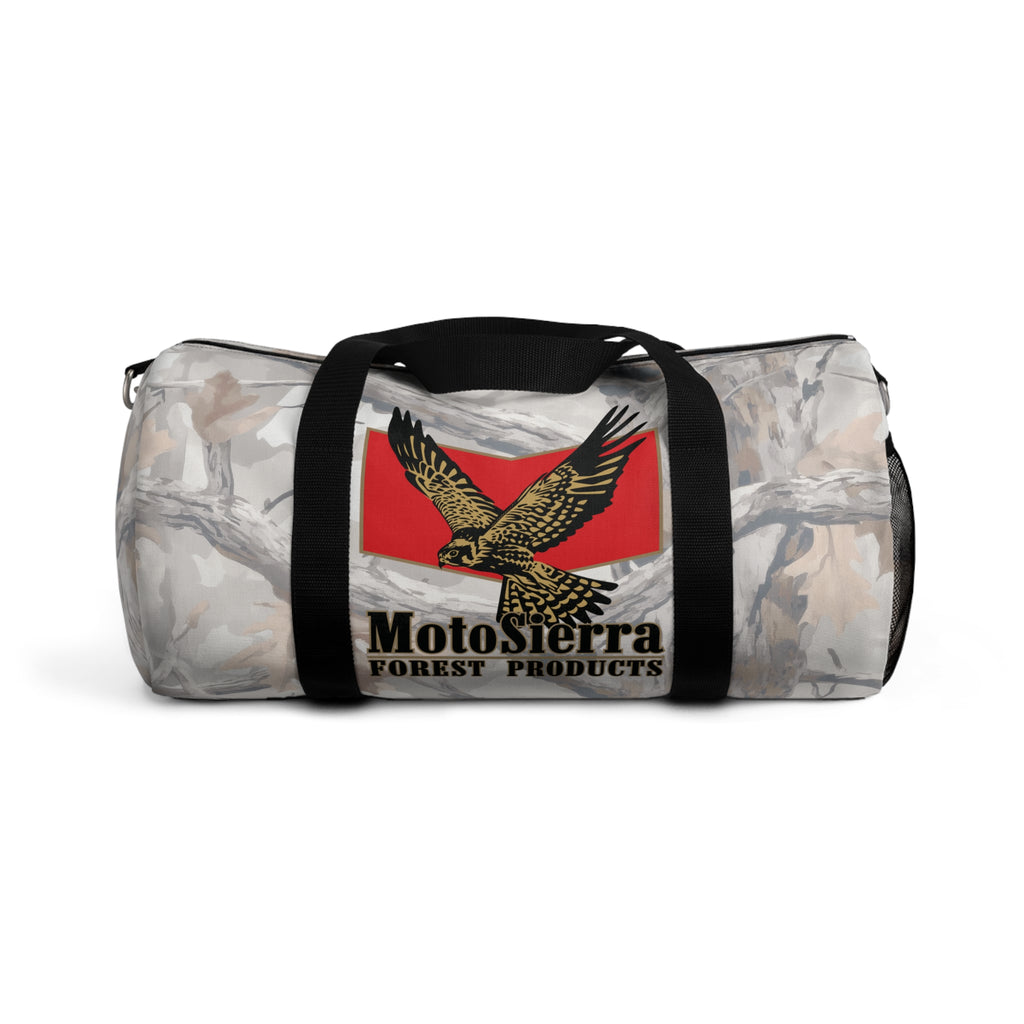 Kestrel Ghost Camo Logo Motosierra Adventure Duffel Bag - Perfect for Gym, Travel, Outdoor Activities, Weekend Getaway, Gifts