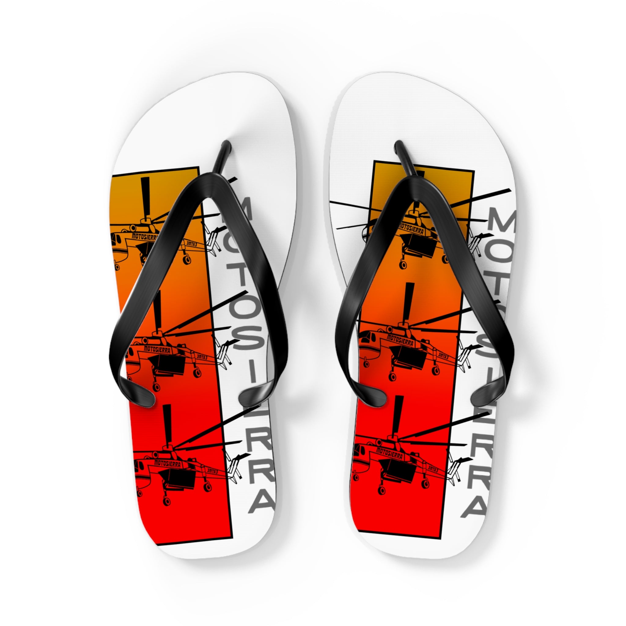 Sky Crane Red Bag Flops