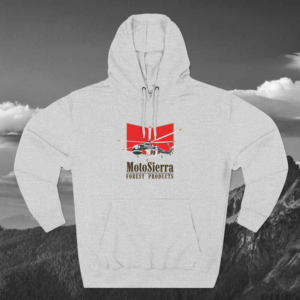 Crane Three-Panel Fleece Hoodie