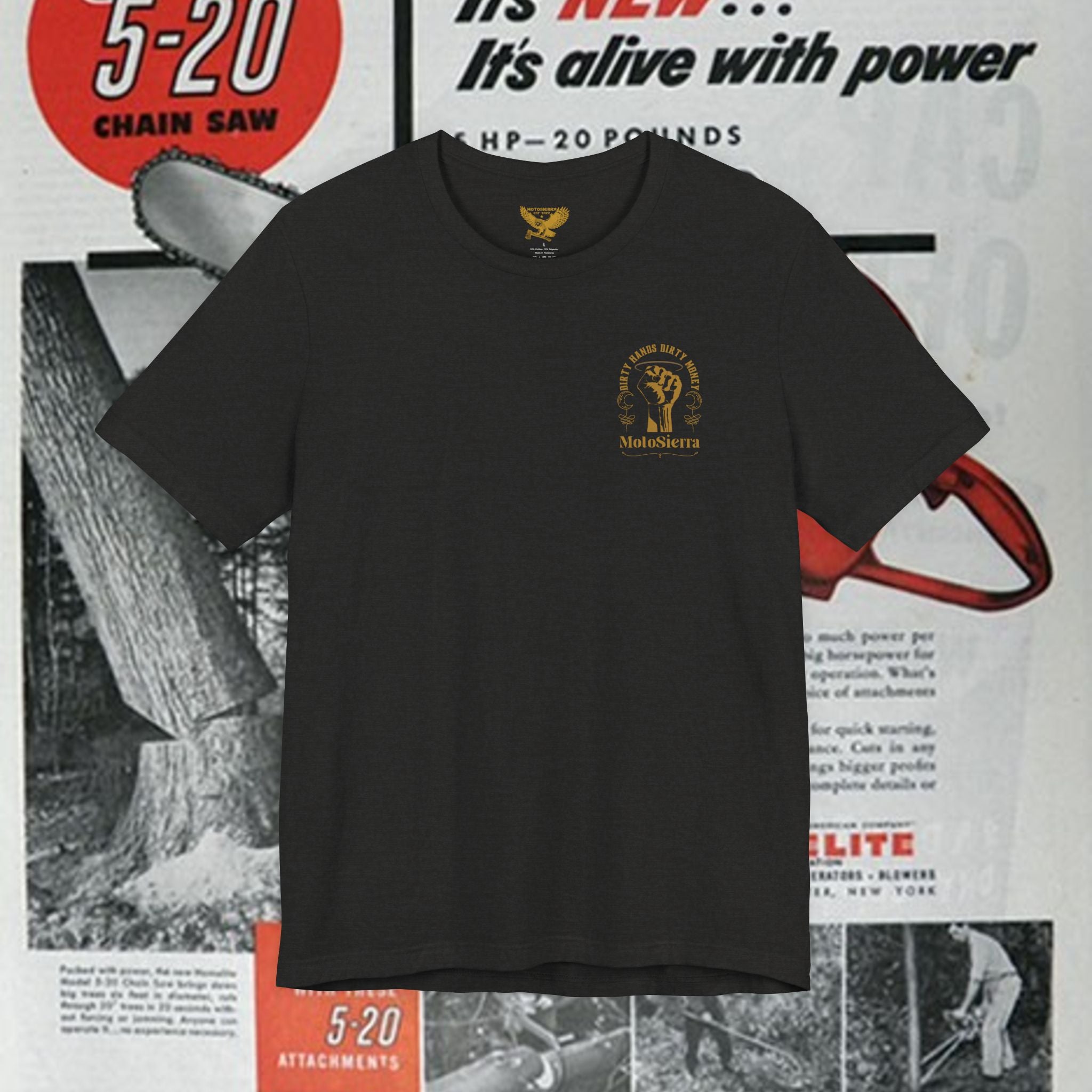 Dirty Hands Unisex Jersey Short Sleeve Tee