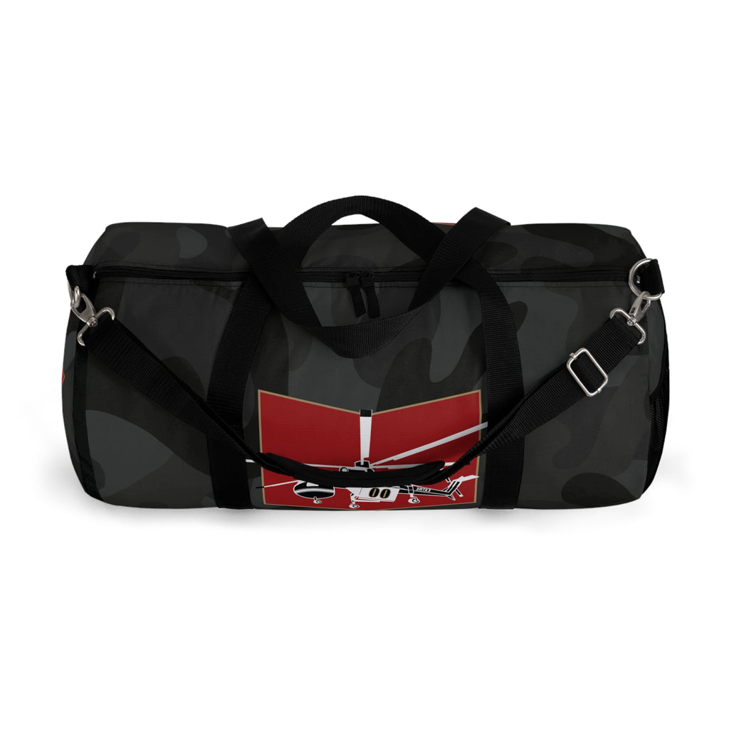 Black Camo Crane Logo Duffel Bag - Perfect for Gym, Travel, Outdoor Gifts