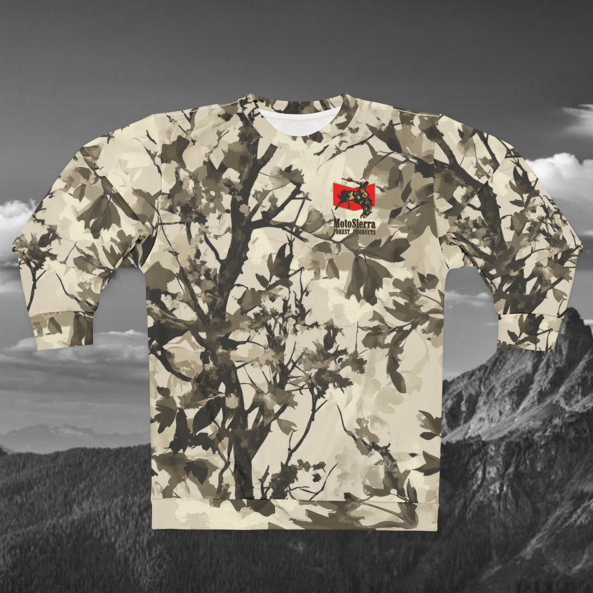 Tree Camo Light  Sweatshirt, Unisex Camo Sweater