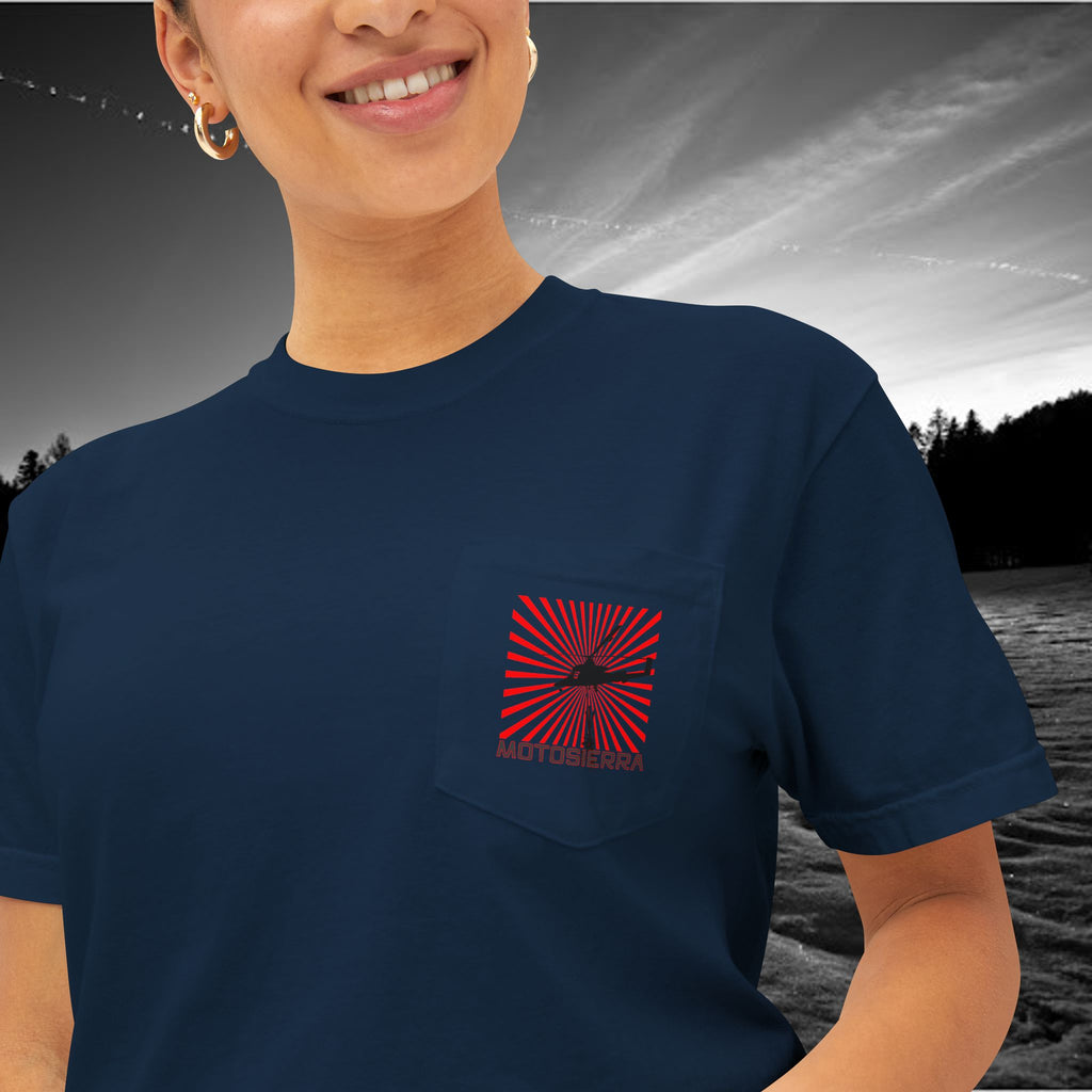 Interlocking Love Unisex Pocket T-Shirt - Premium Garment-Dyed Tee