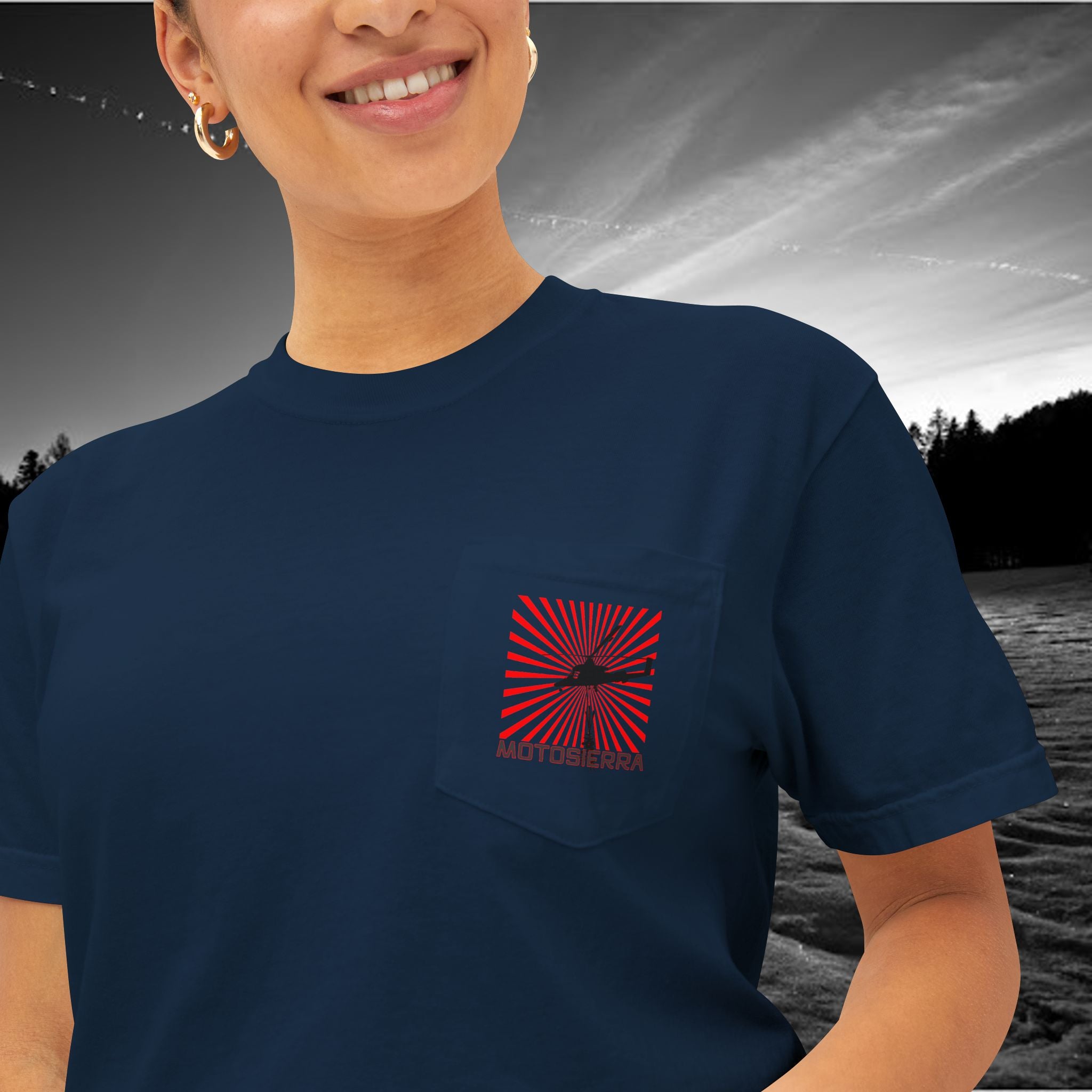 Interlocking Love Unisex Pocket T-Shirt - Premium Garment-Dyed Tee