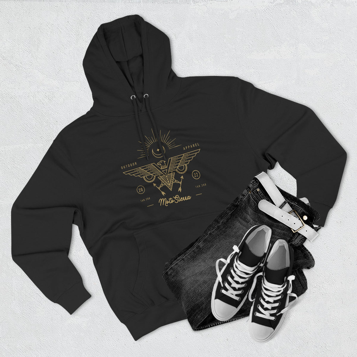 Gold Eagle Classic Three-Panel Fleece Hoodie