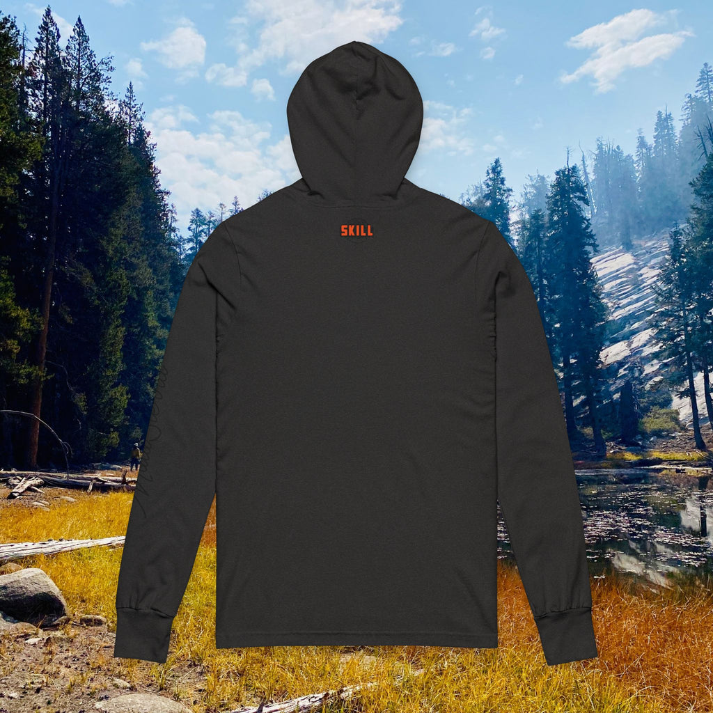 Skill Unisex Hooded Long Sleeve Tee