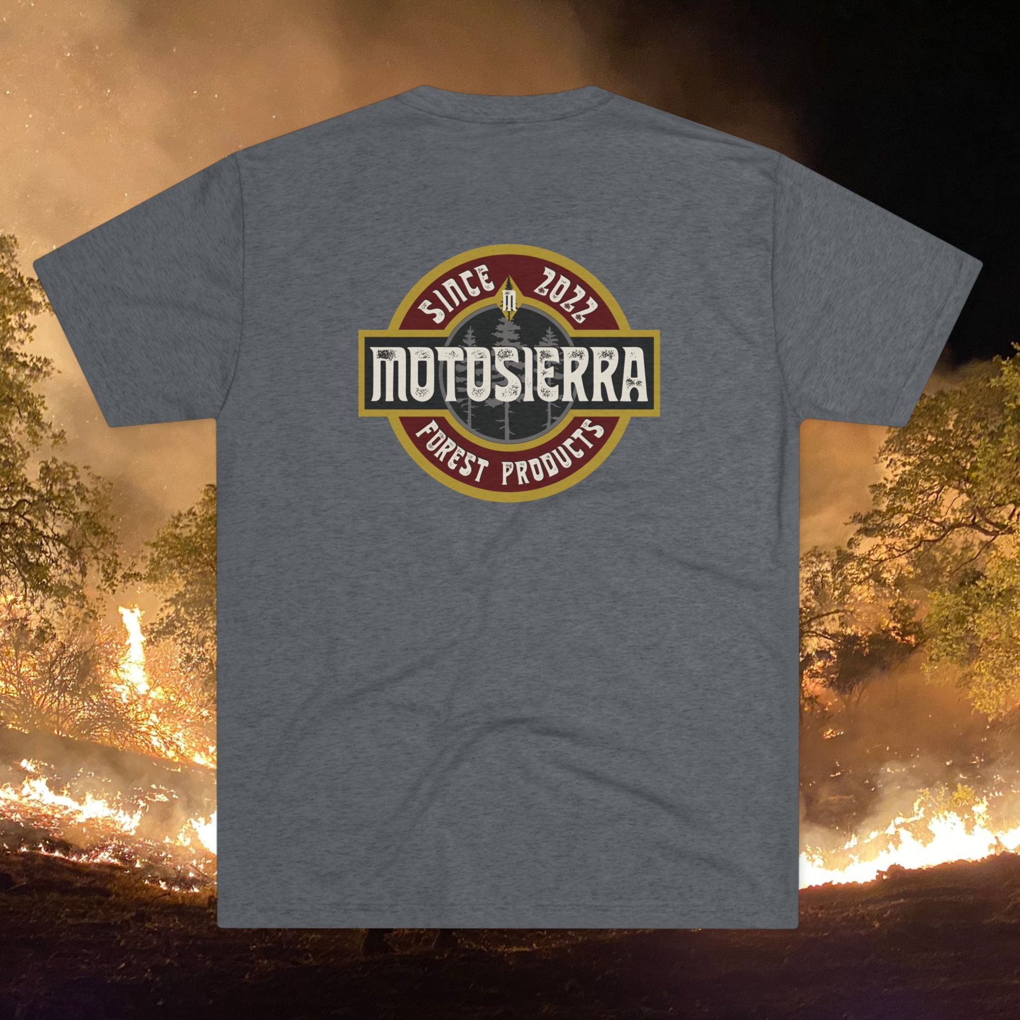 Motosierra Unisex Tri-Blend Tee - Forest Products & Adventure Wear