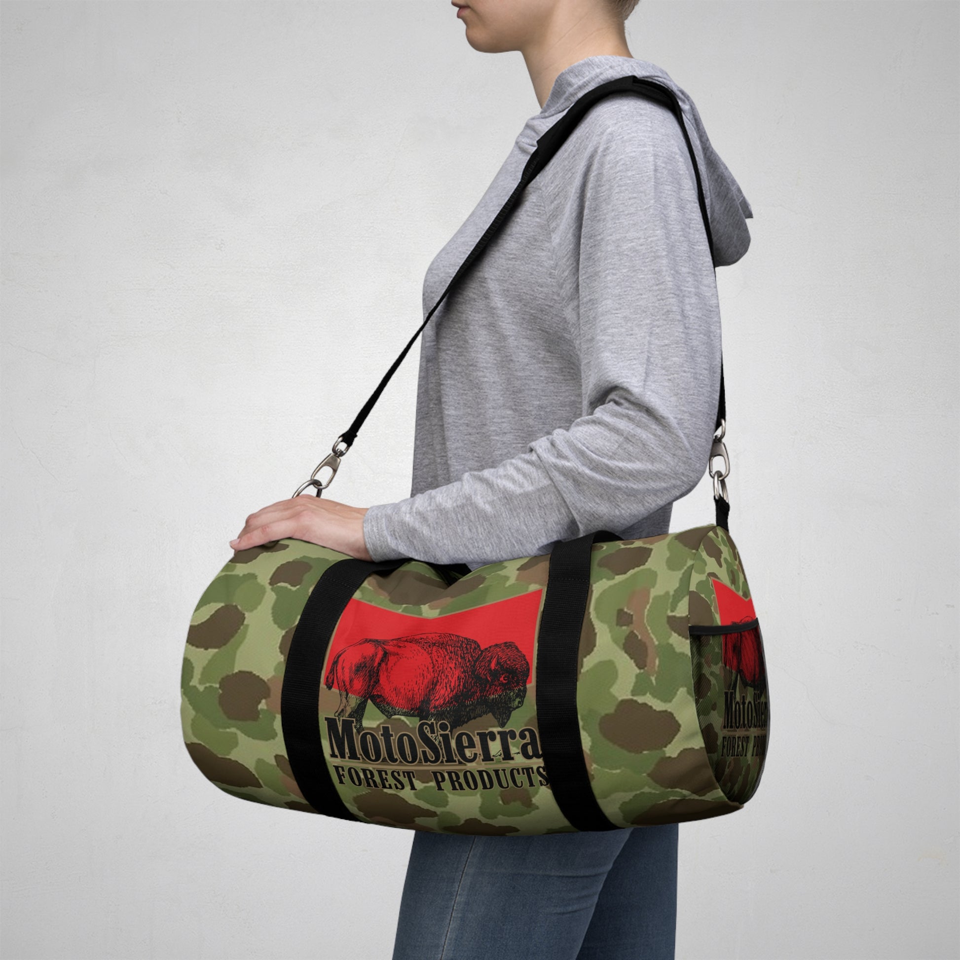 Frogskin Motosierra Adventure Duffel Bag - Perfect for Gym, Travel, Outdoor Activities, Weekend Getaway, Gifts