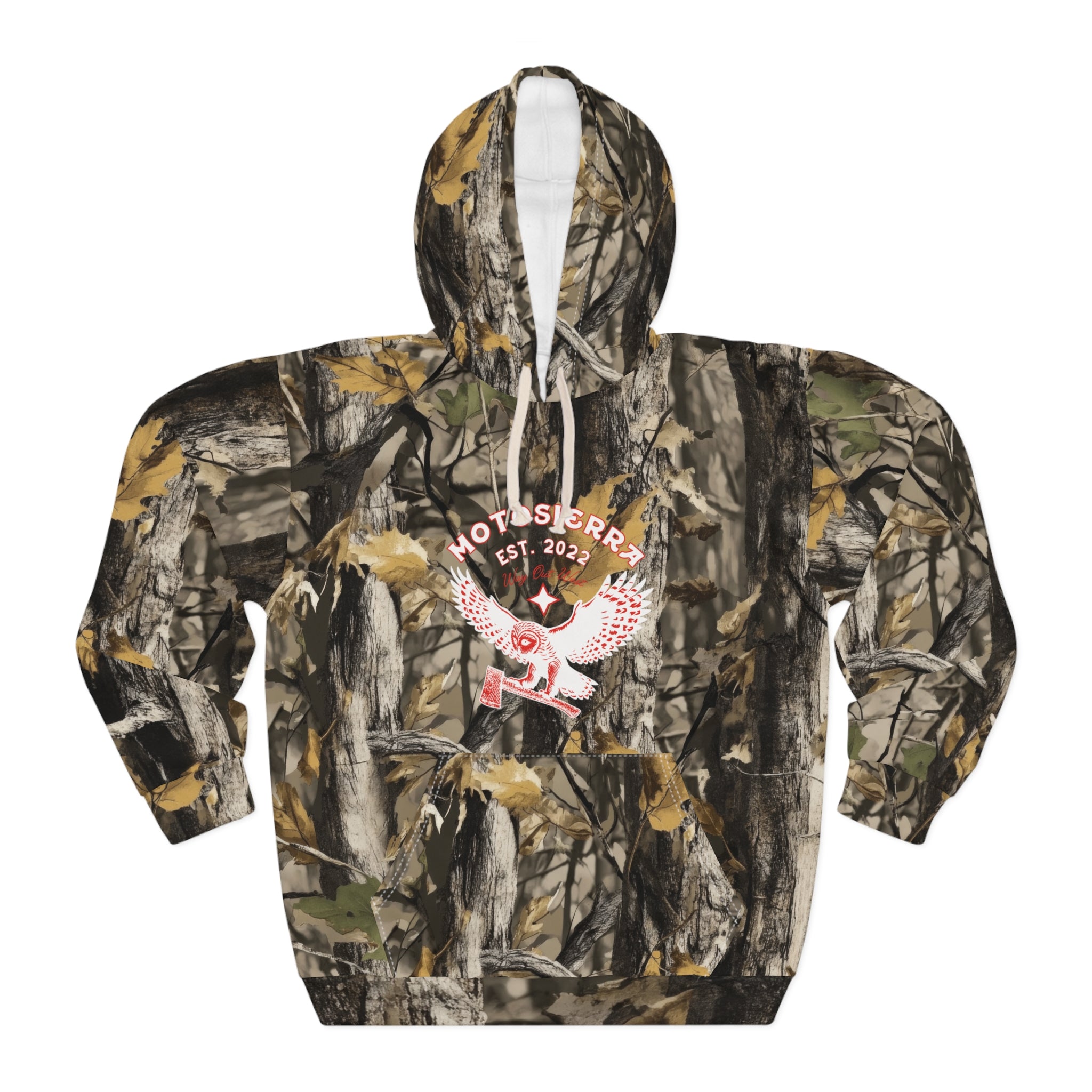 Tree Camo Pullover Hoodie, Outdoor Gear, Casual Style, Gifts for Him/Her