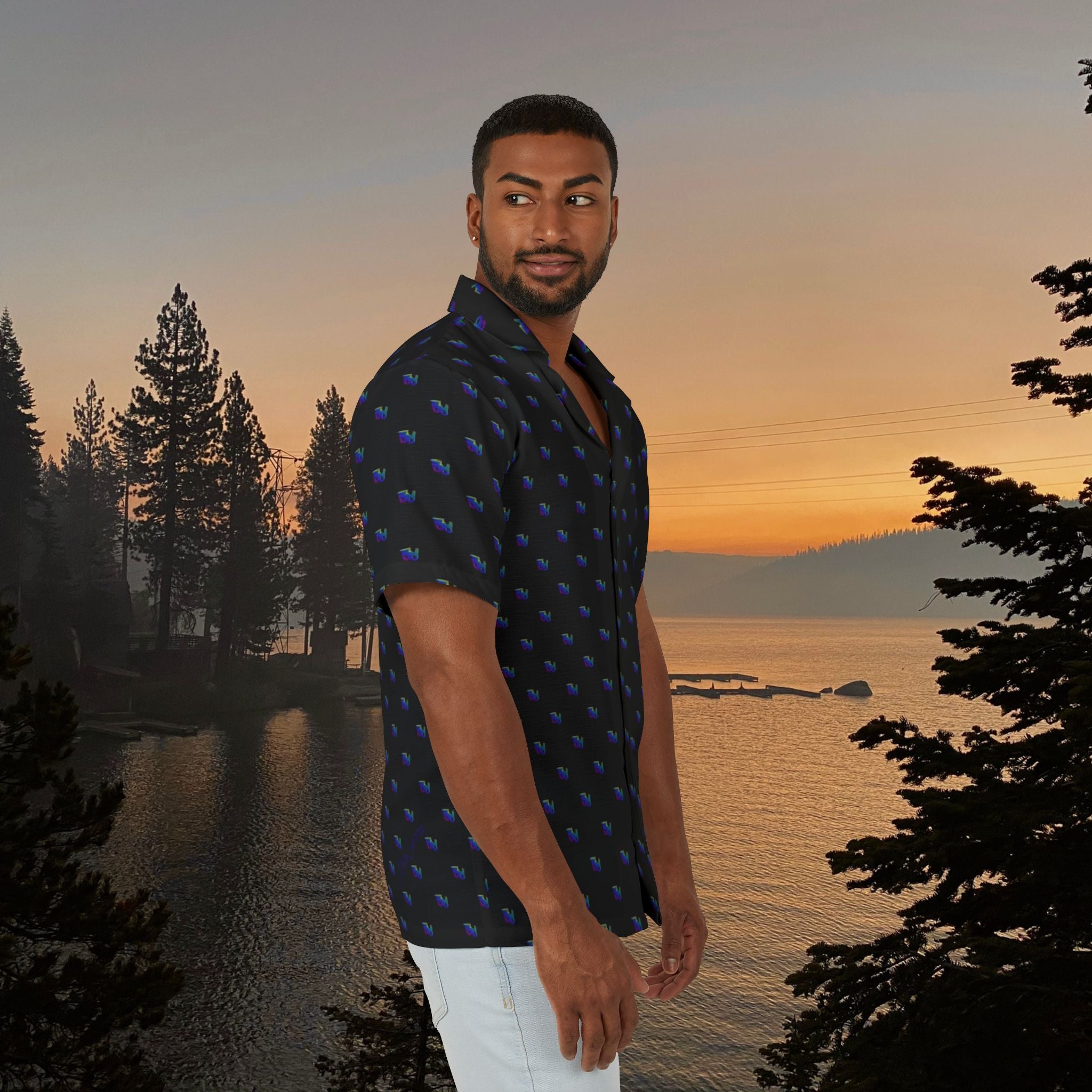 Cutter Men's Hawaiian Shirt | Chainsaw design, Vacation Wear, Summer Shirt, Beach Party Outfit, Travel Gear, Casual Style