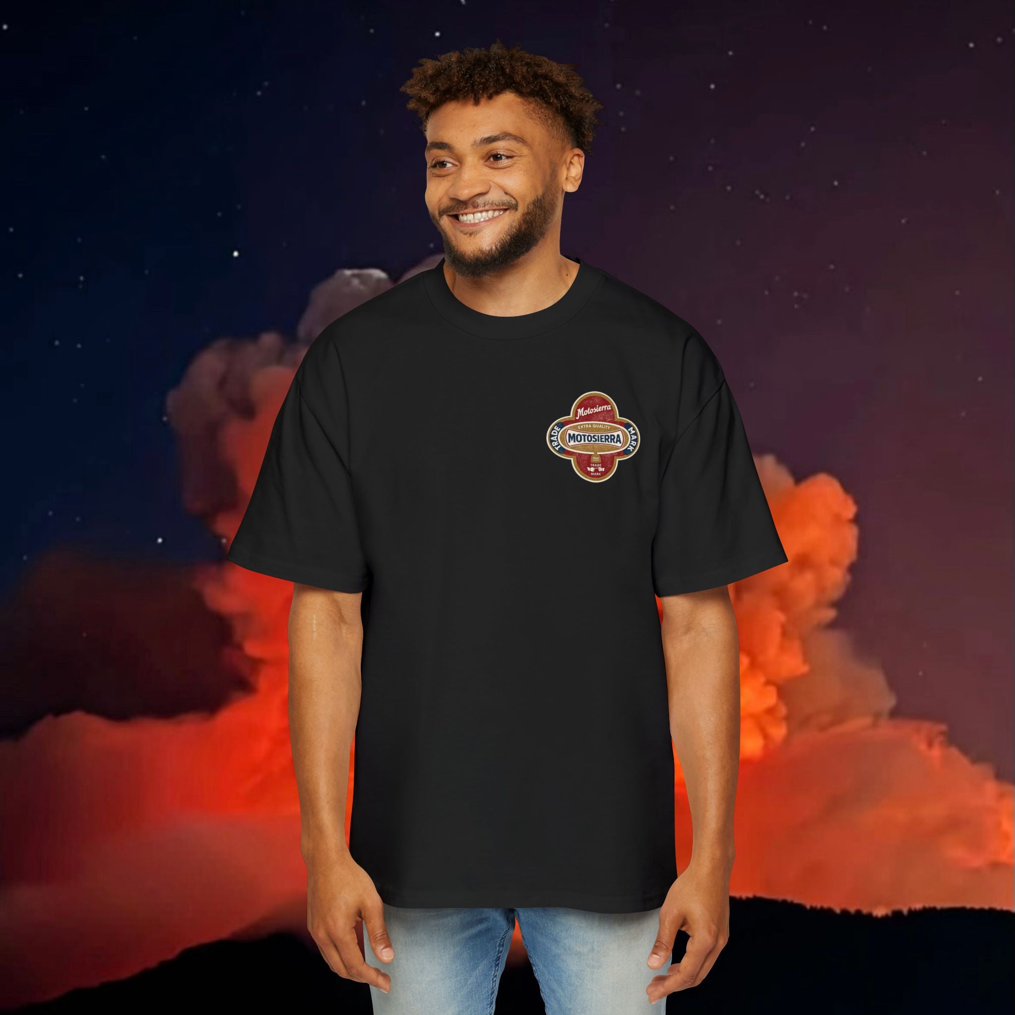 Axe Label Men's Heavy Oversized Tee