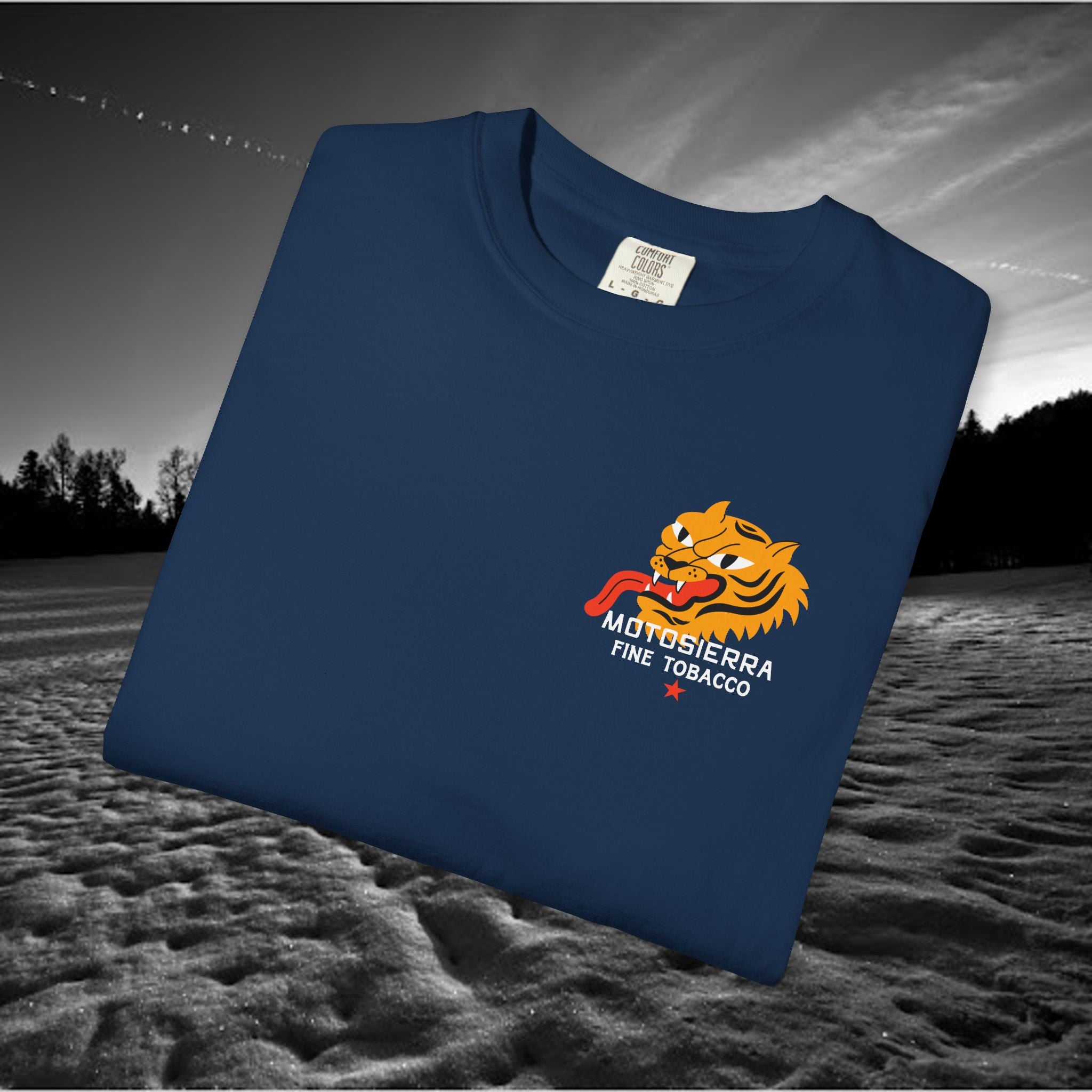 MotoSierra Fine Tobacco Garment-Dyed T-Shirt