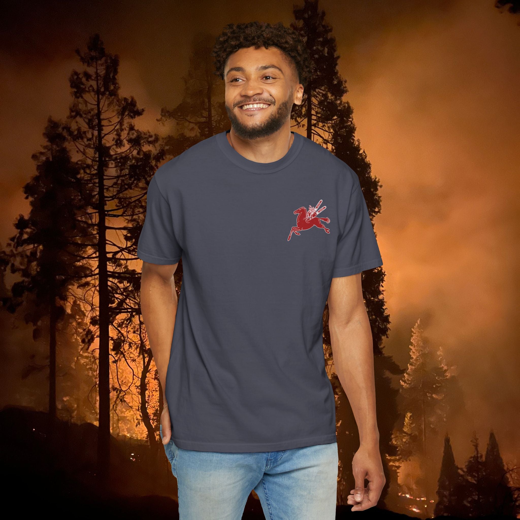 Pegasus Unisex Garment-Dyed T-shirt