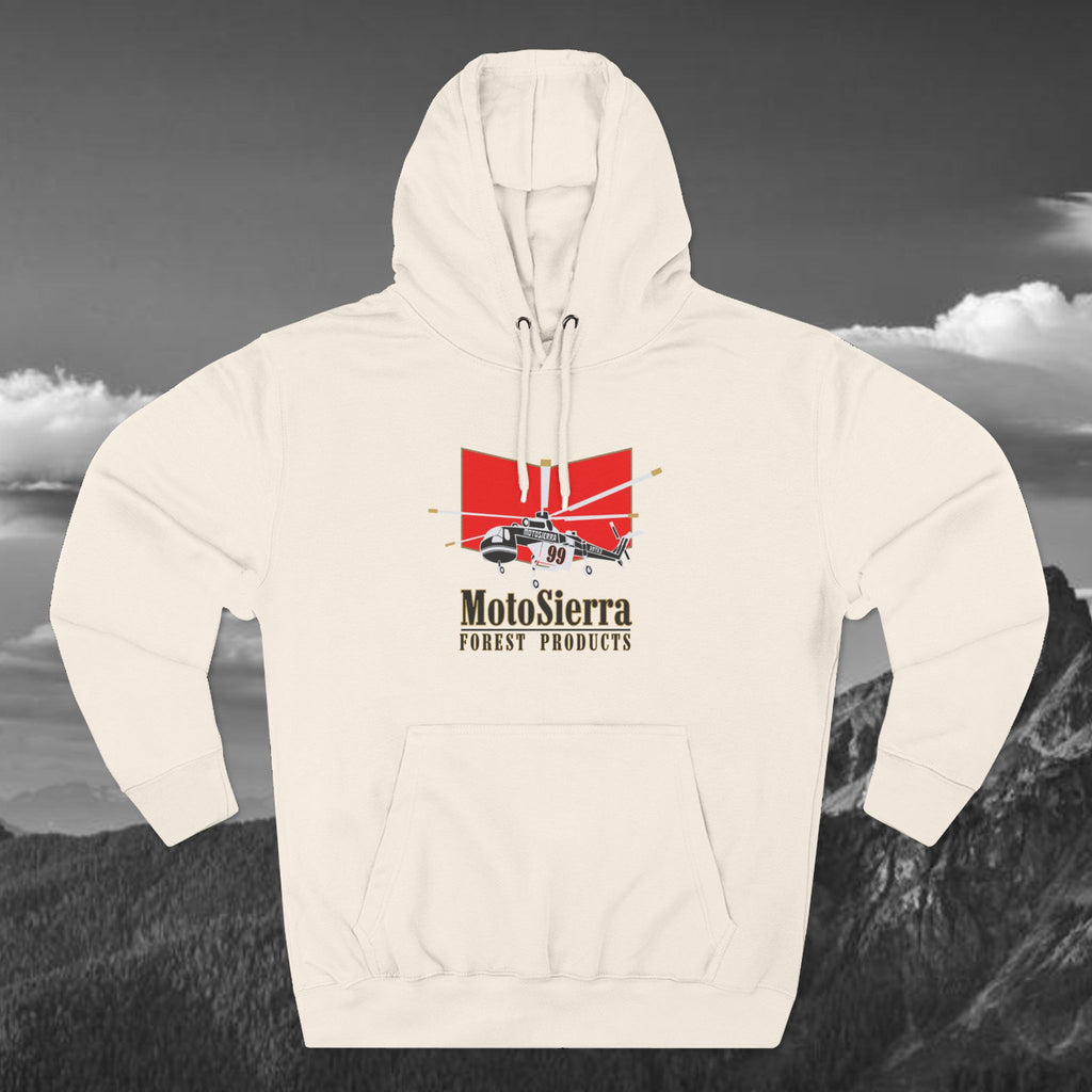 Crane Three-Panel Fleece Hoodie