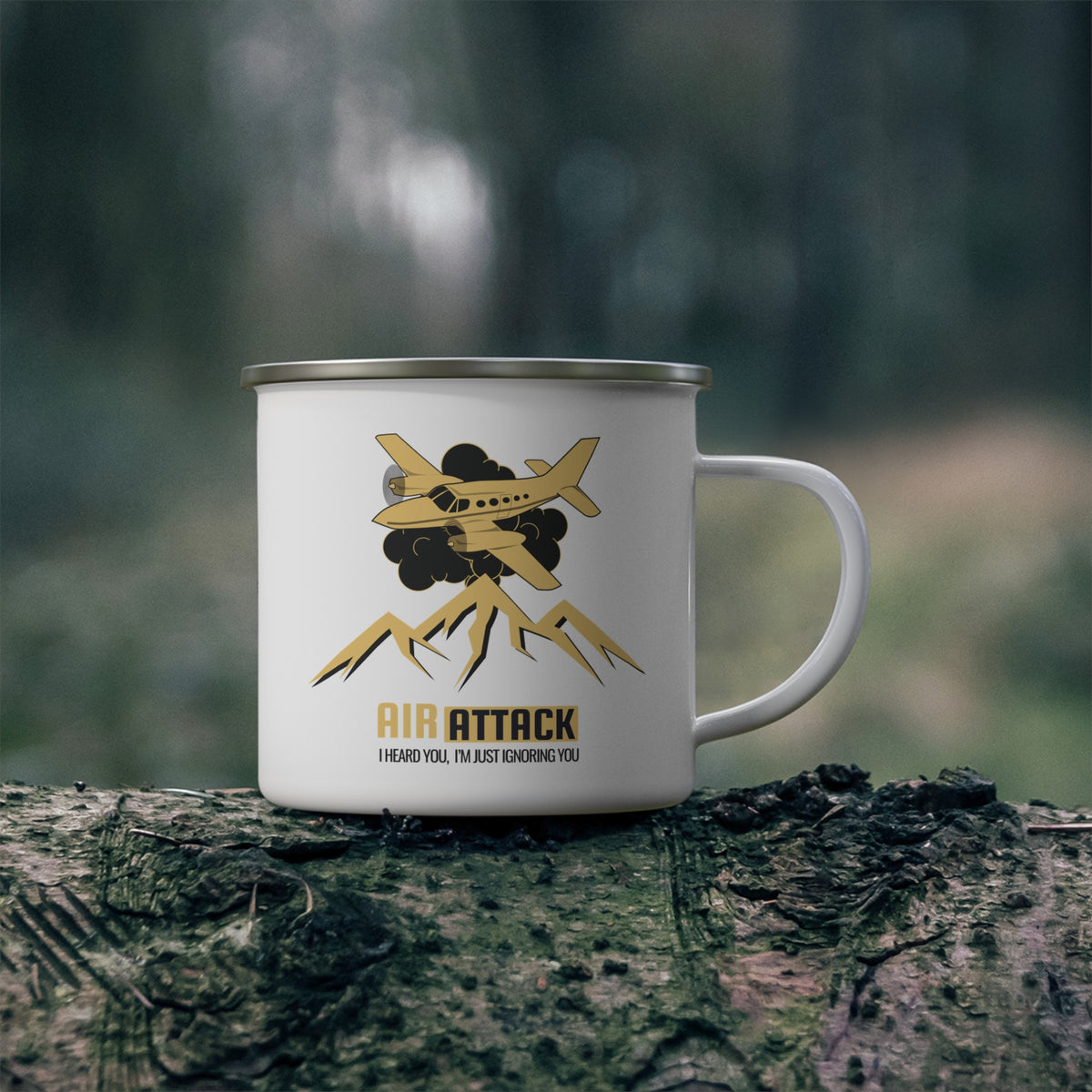12 O' Clock High AA Enamel Camping Mug