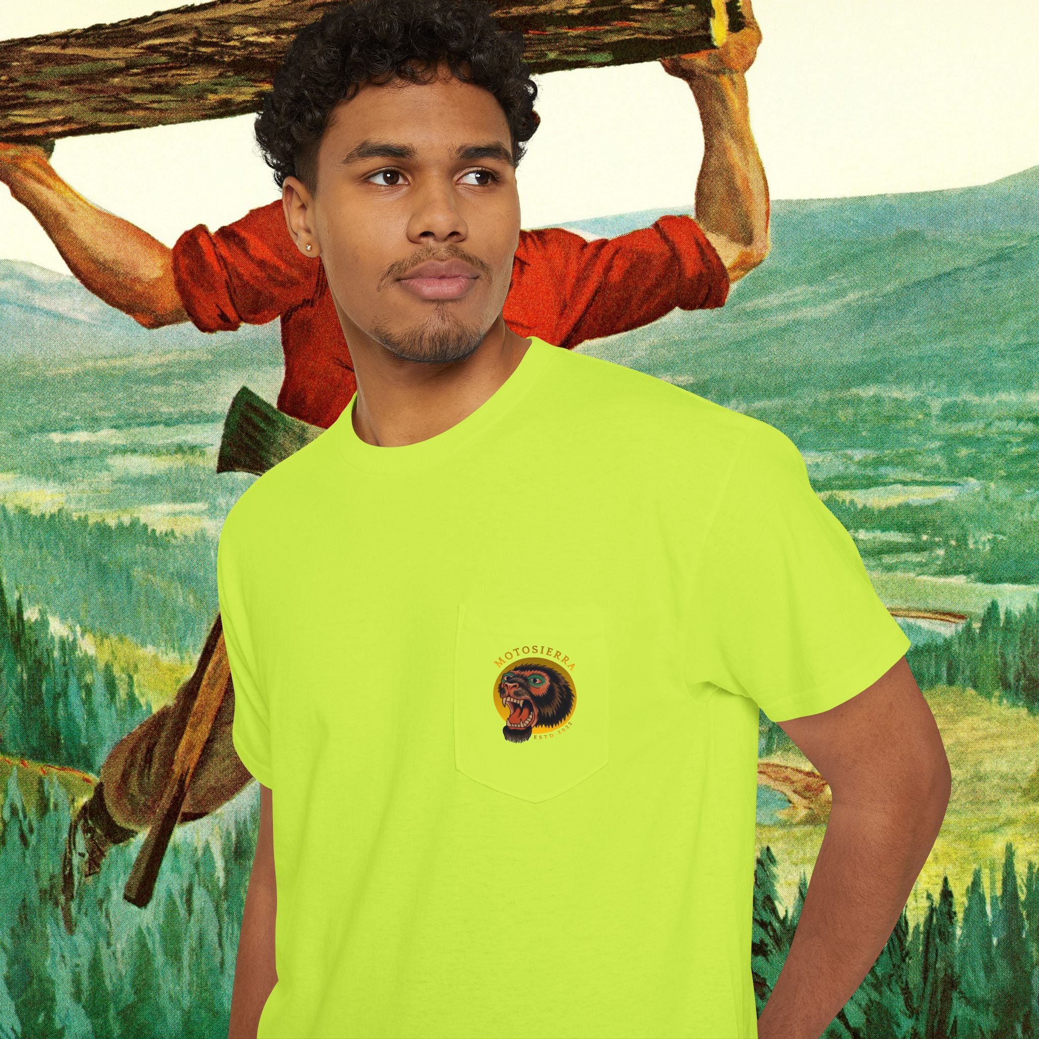 Sasquatch Unisex Heavy Cotton Pocket Tee