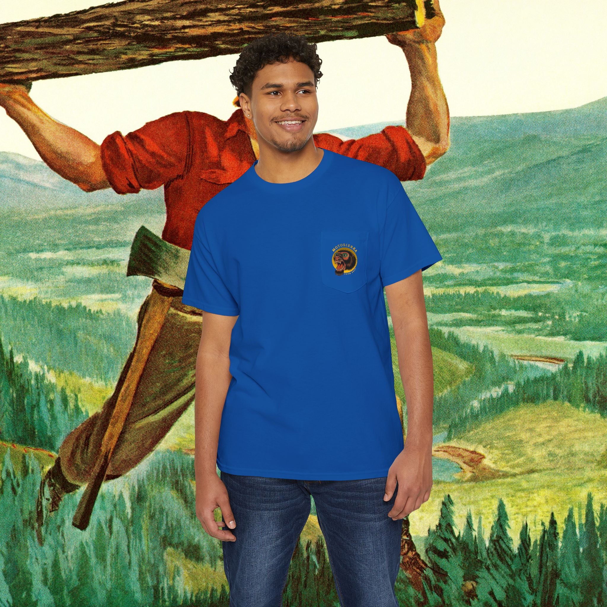Sasquatch Unisex Heavy Cotton Pocket Tee