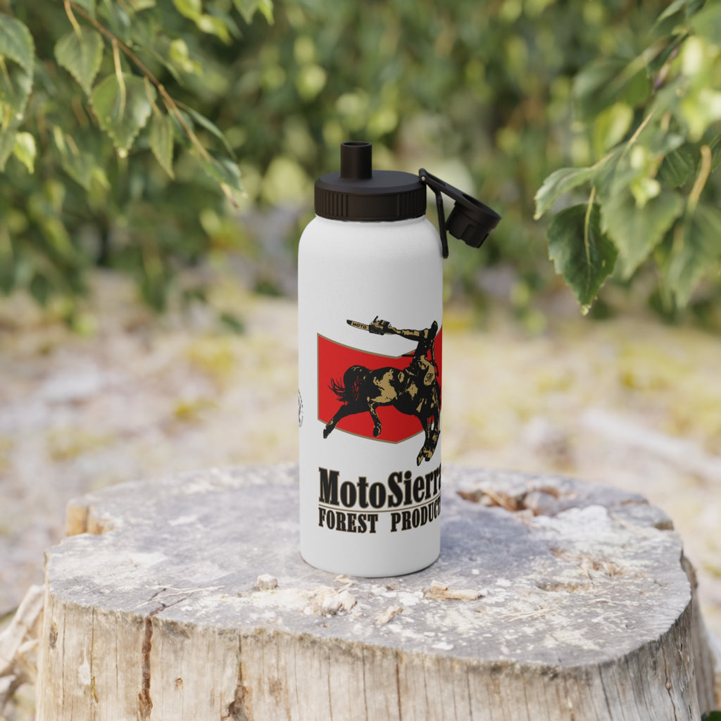 MotoSierra Stainless Steel Water Bottle, Sports Lid, Gym Hydration, Outdoor Adventure, Travel Companion,