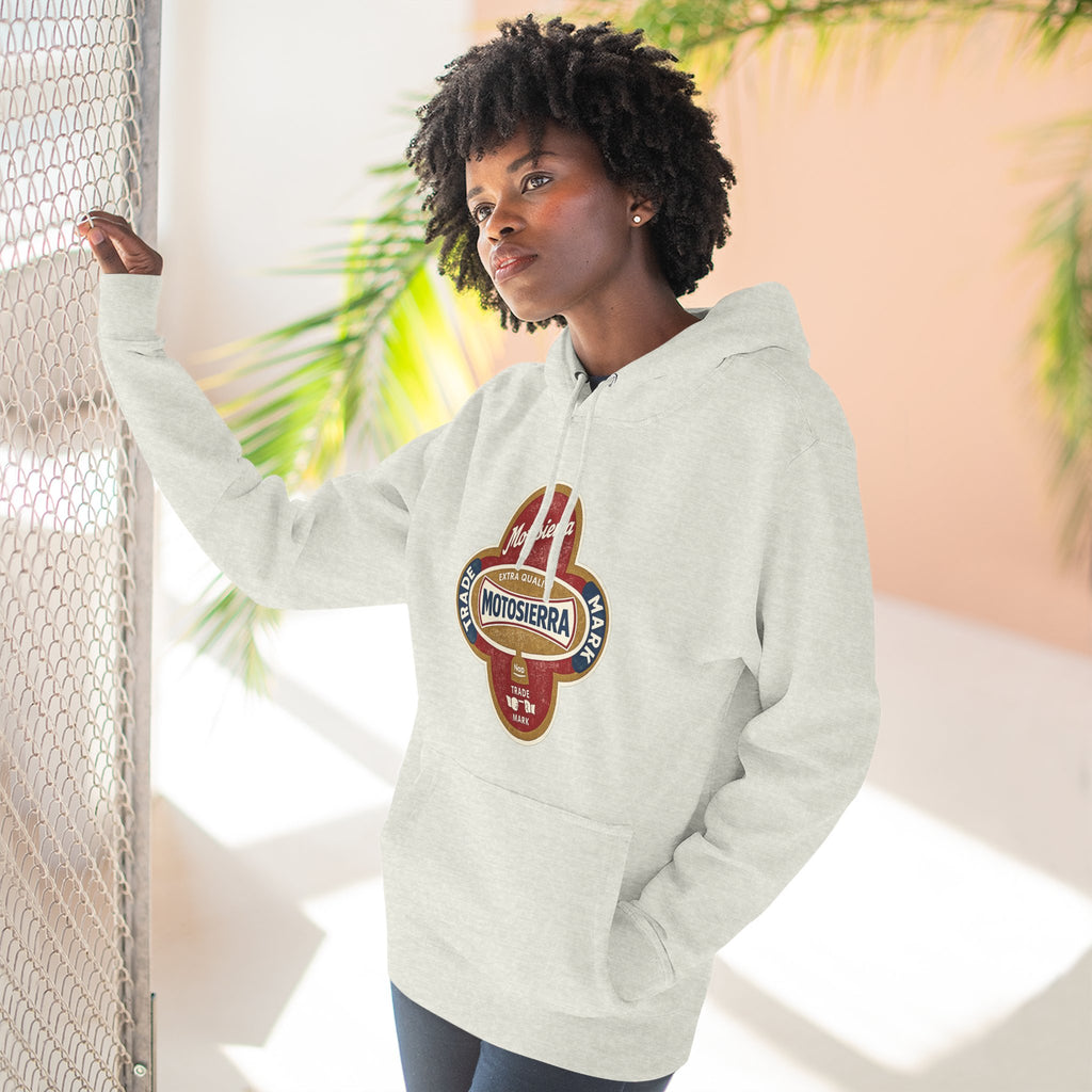 Vintage Three-Panel Fleece Hoodie