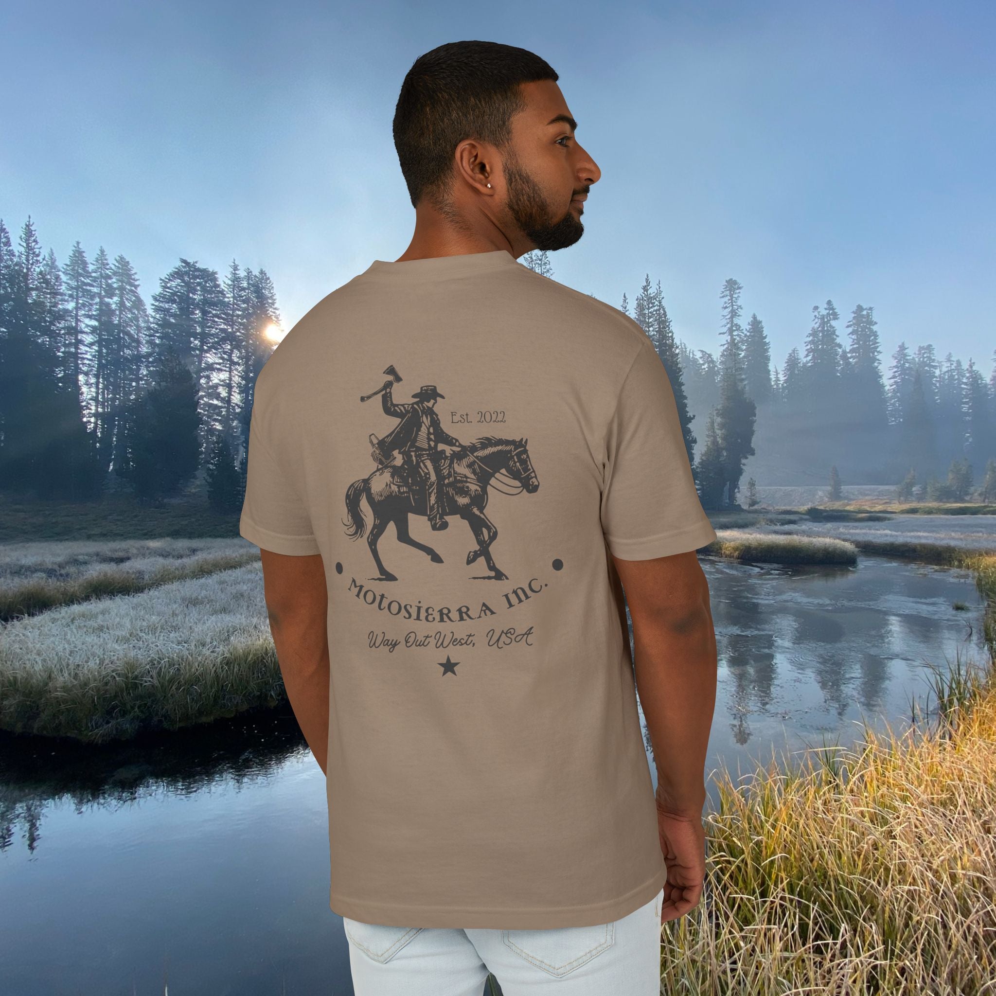 Unisex Cowboy Graphic Tee, Perfect for Gifts, Outdoors, Rodeo Events, Vintage Style