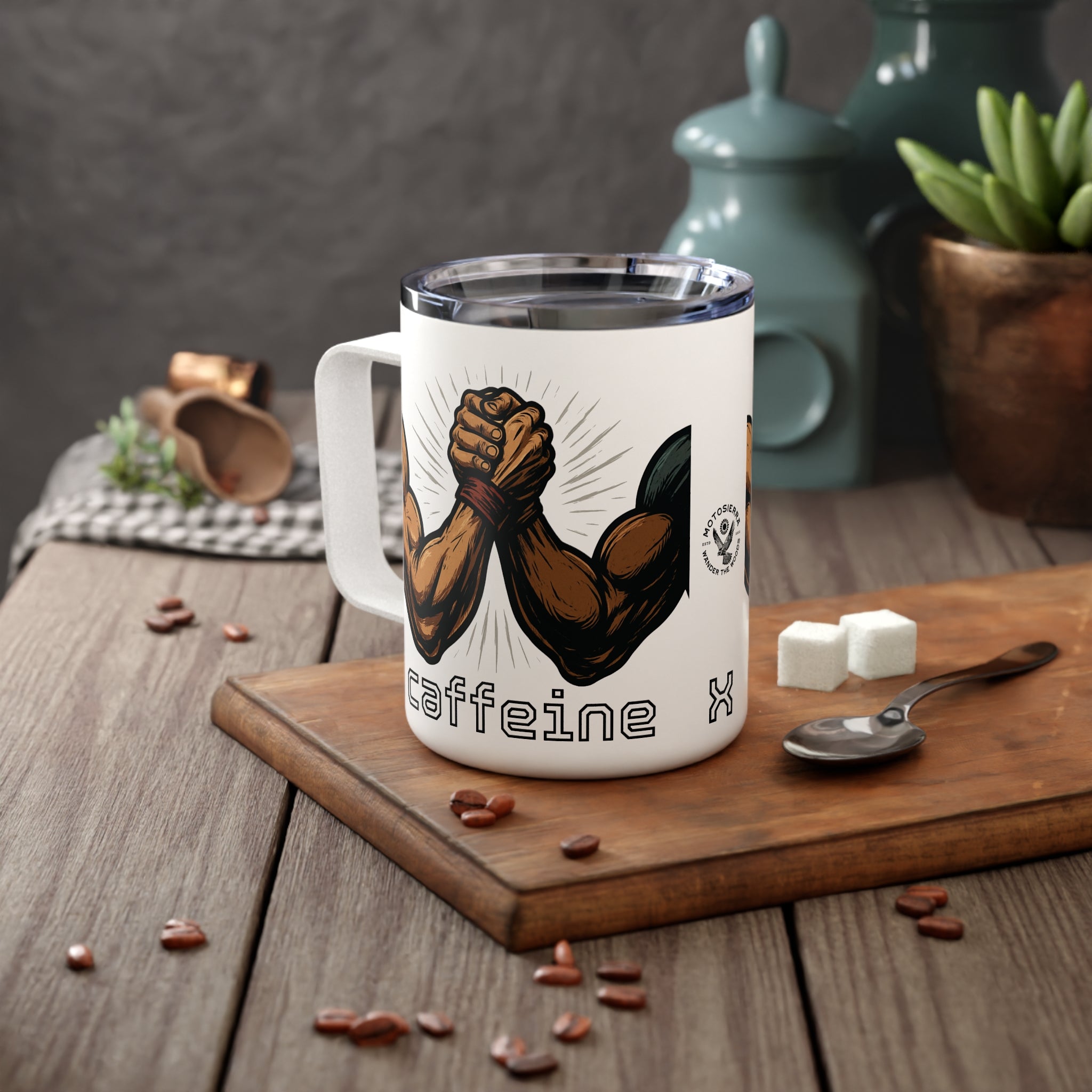 Brothers In Arms Insulated Travel Mug, Camping Coffee Cup