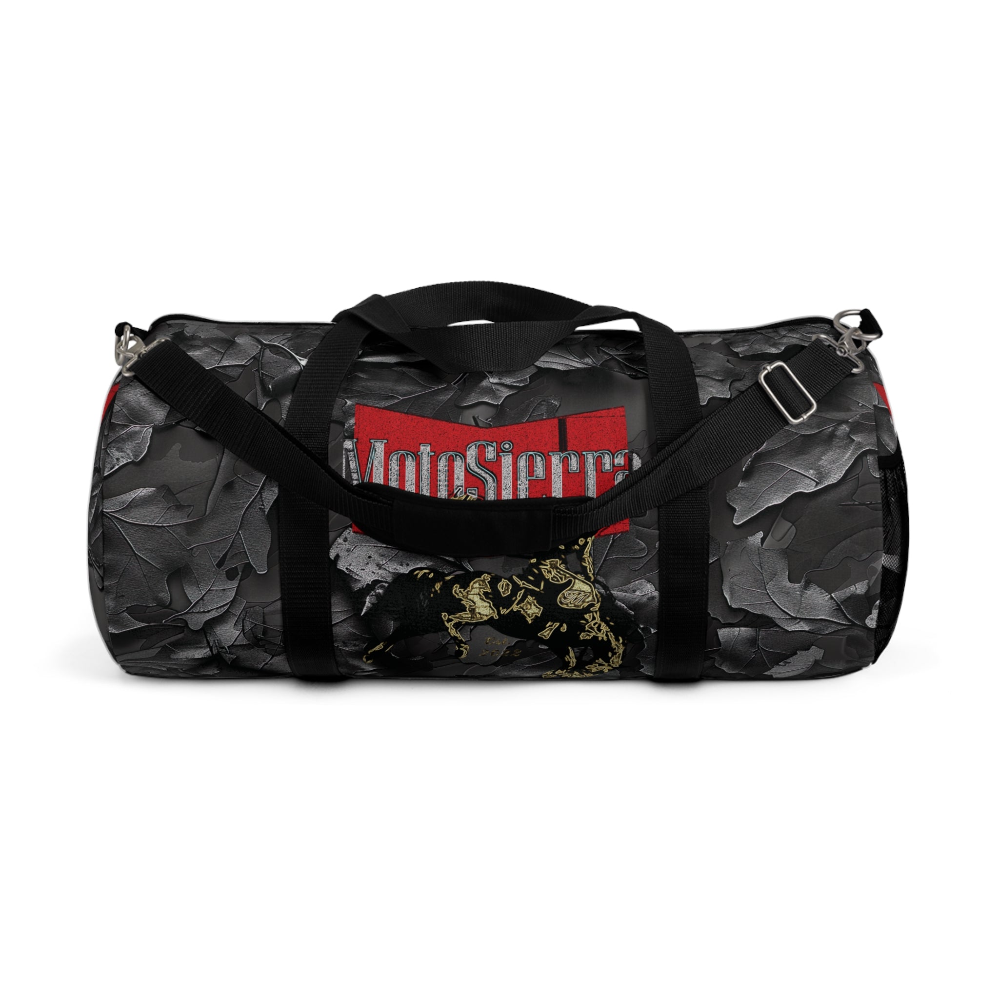 Gray Leaf Camo Duffel Bag