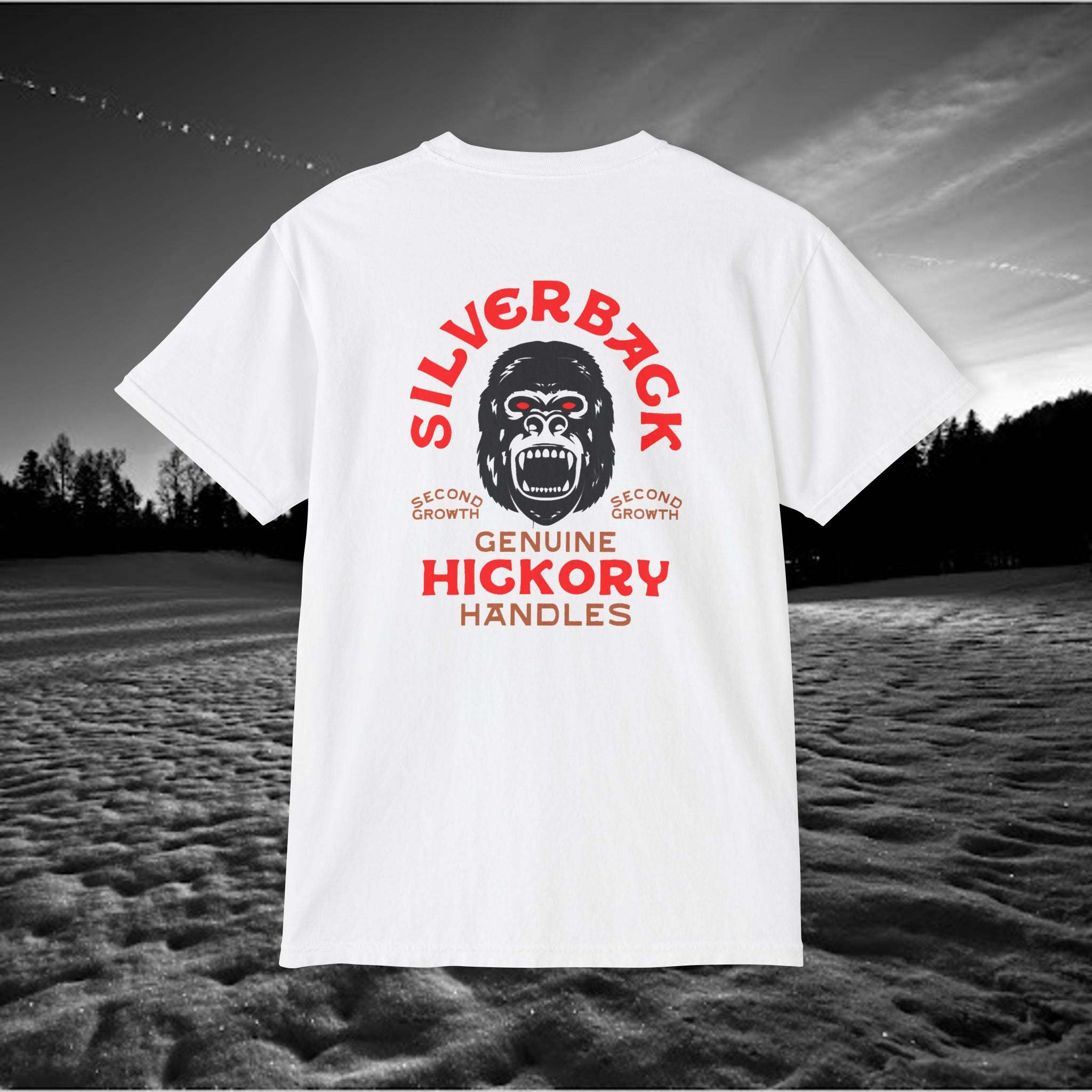 Silverback Axe Handles Unisex Pocket T-Shirt - Premium Garment-Dyed Tee