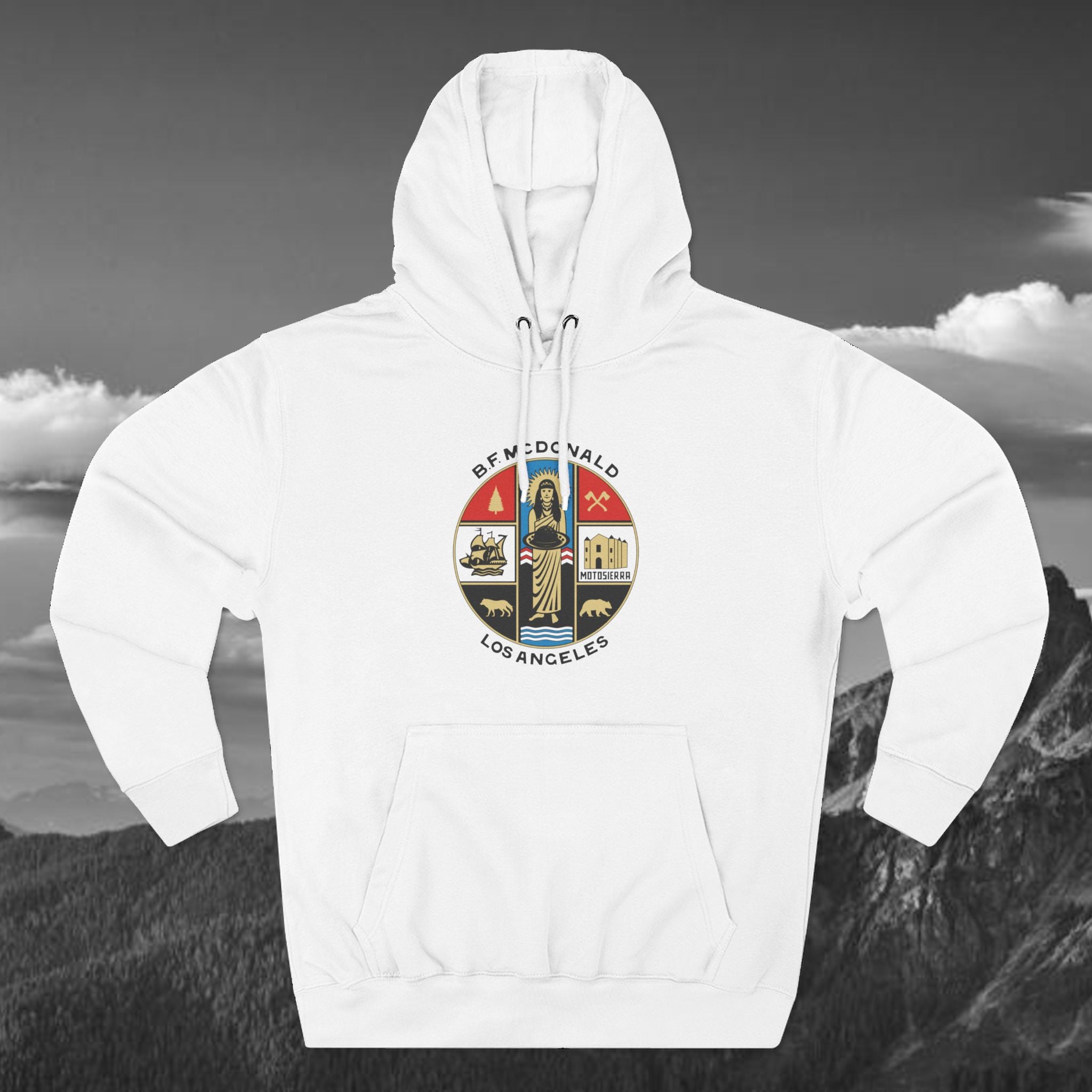 The Aluminum, B.F. Mac Three-Panel Fleece Hoodie