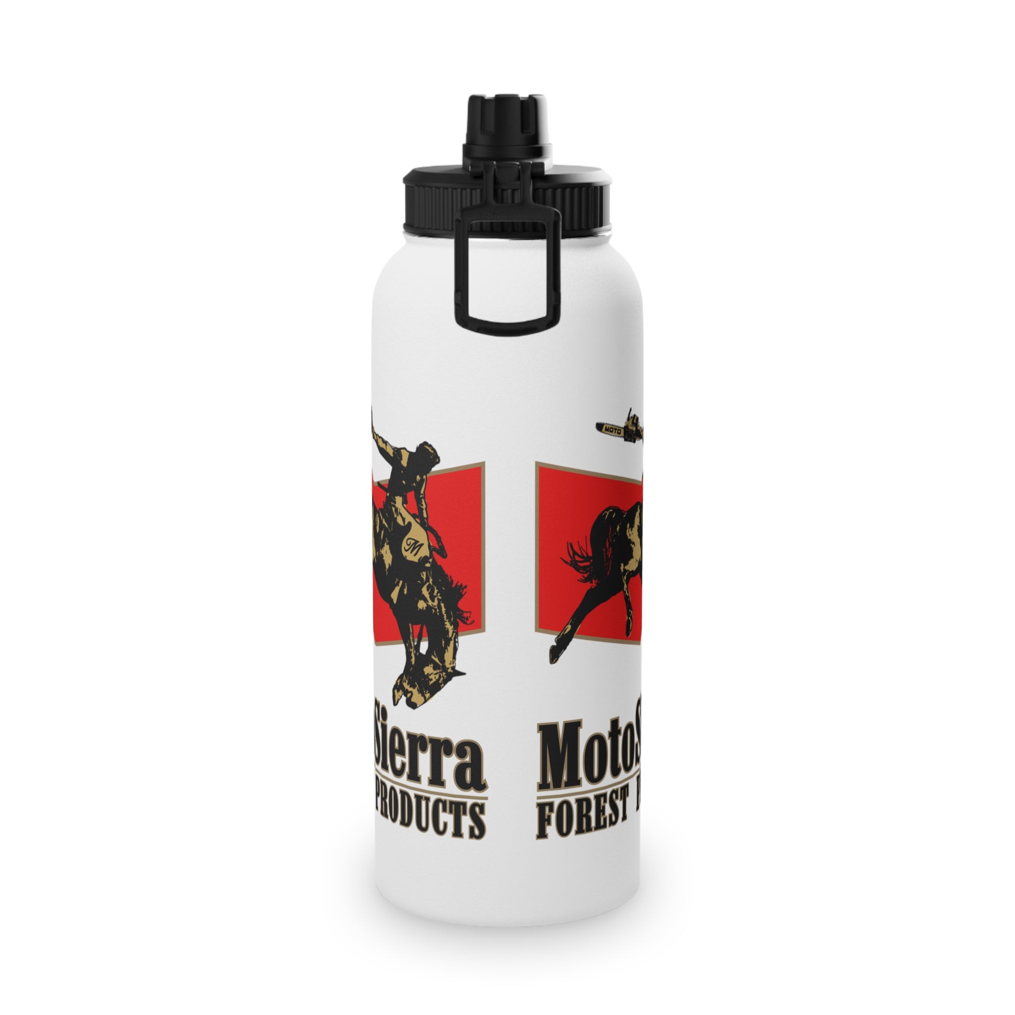 MotoSierra Stainless Steel Water Bottle, Sports Lid, Gym Hydration, Outdoor Adventure, Travel Companion,