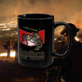 Plastic Effect Cowboy Logo Black Mug | 15oz Coffee Cup