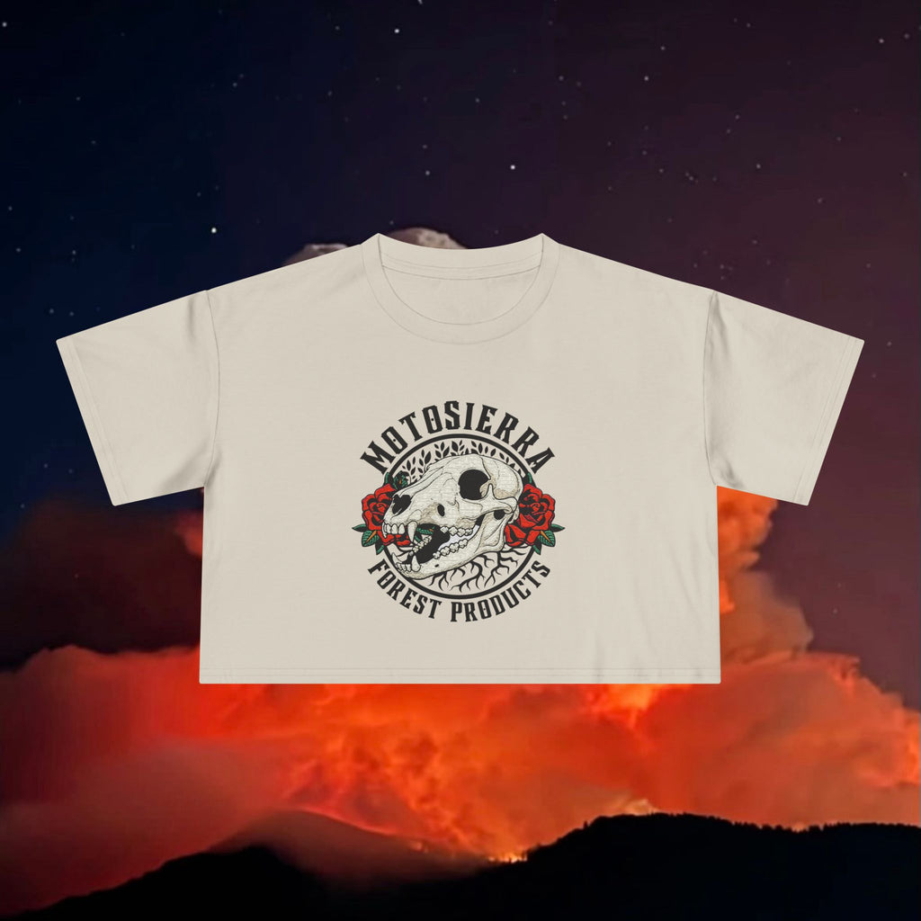 Bear Skull Women's Crop Tee